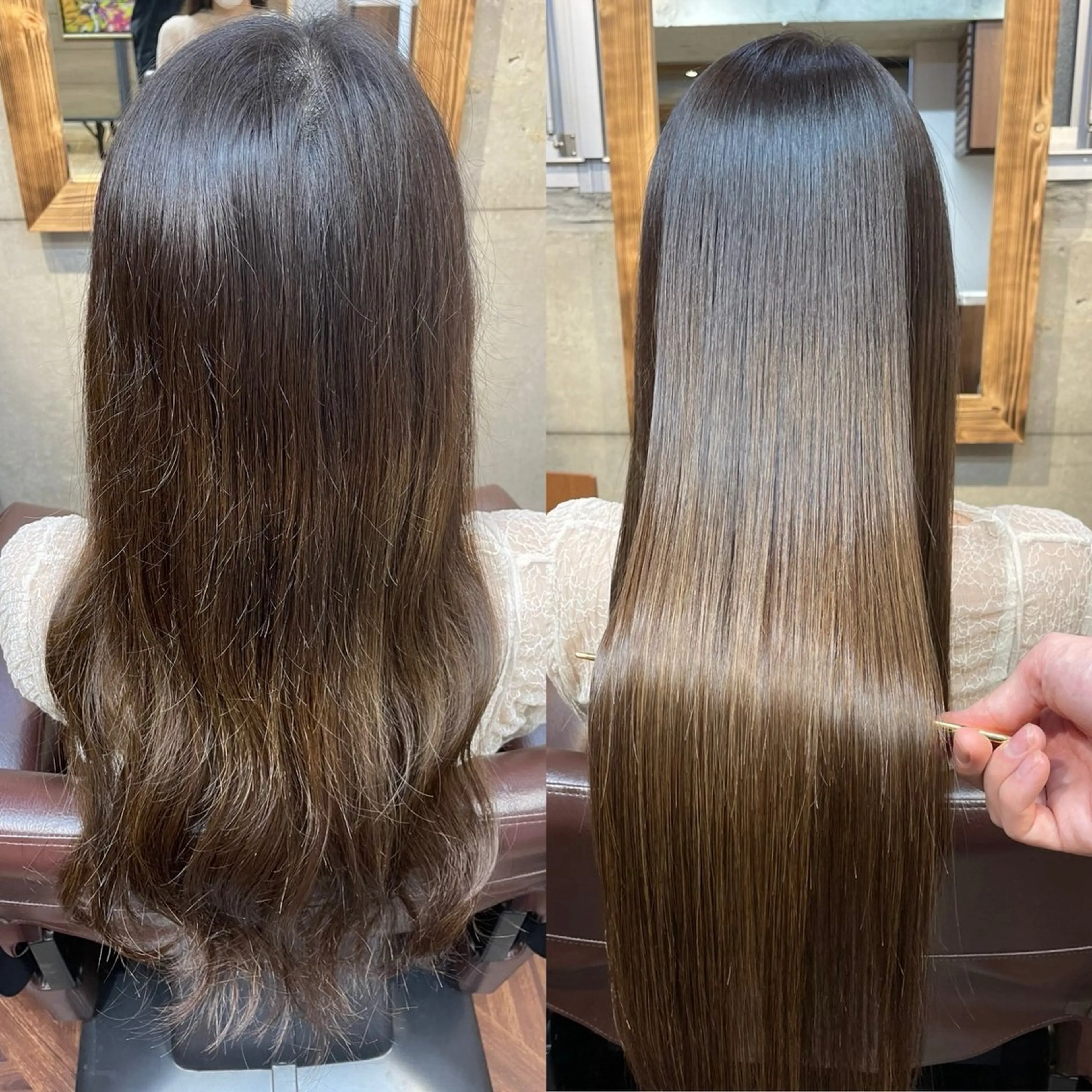 セミロング トリートメント 髪質改善／韓国風 恵比寿/Renのヘアスタイル