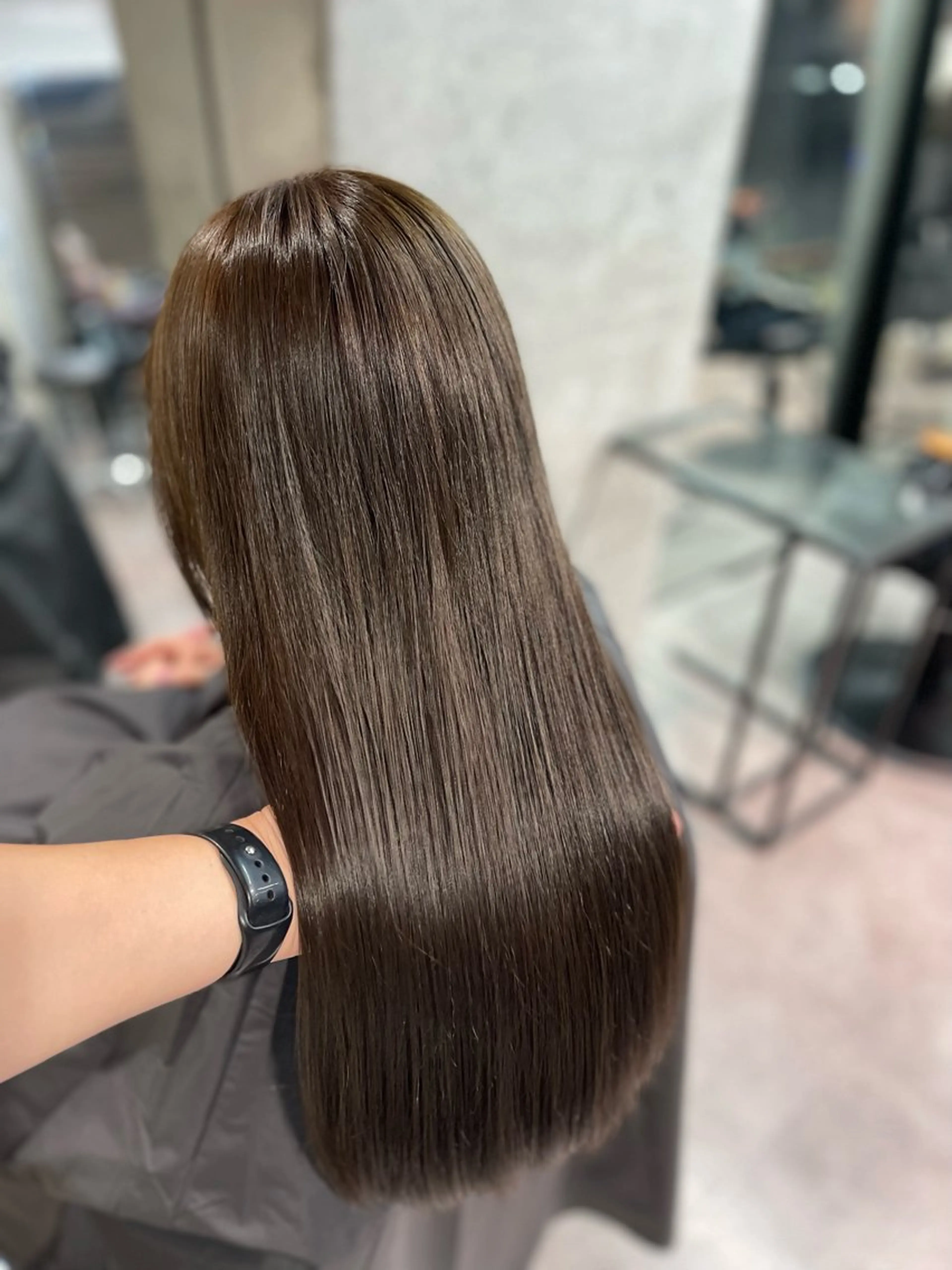 セミロング カラー パーマ 縮毛矯正 route 【ルート】所属・髪質改善/堀江 ケアカラーtoshiのヘアスタイル