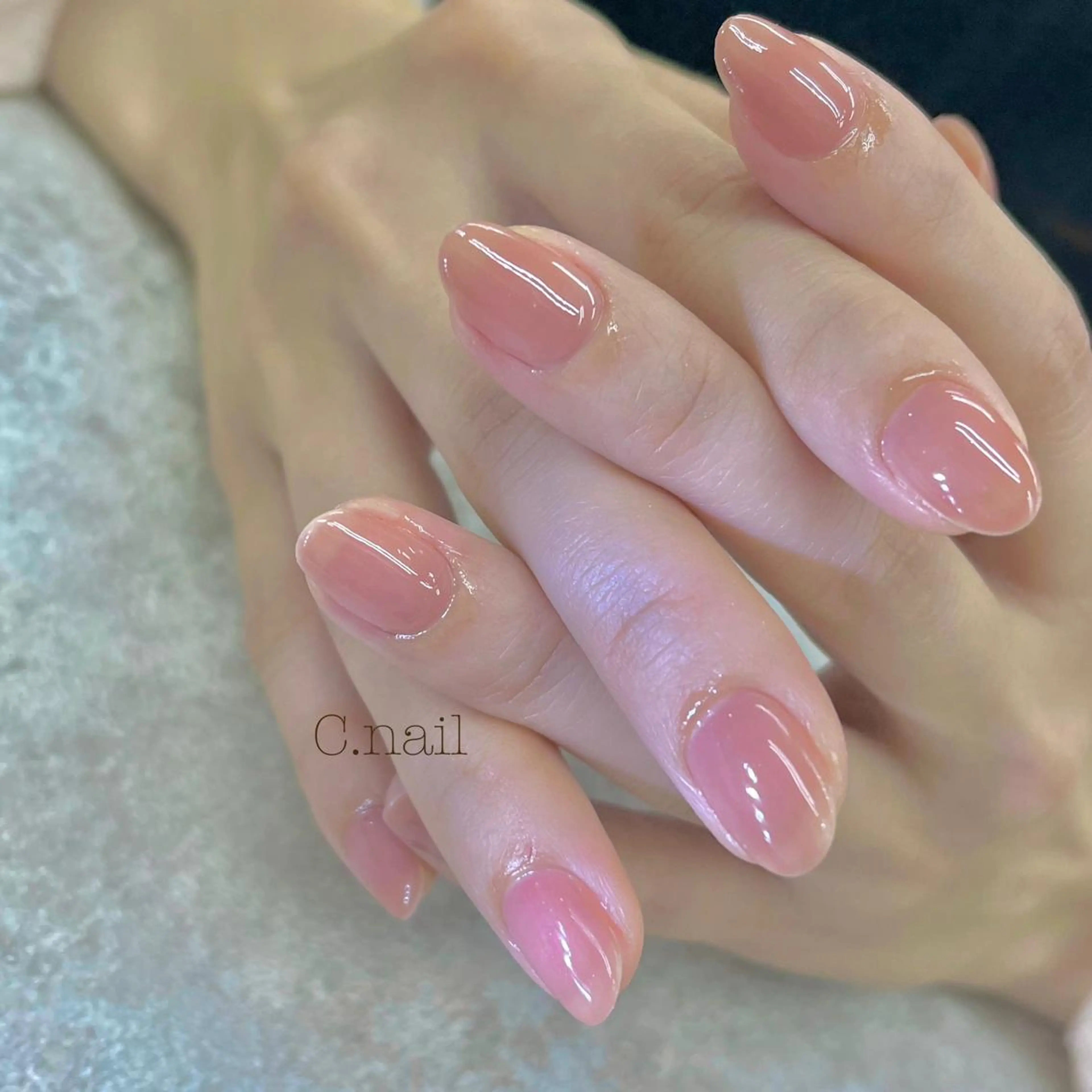 ネイル ワンカラーネイル C.Nail &Eye筑紫駅のネイルデザイン