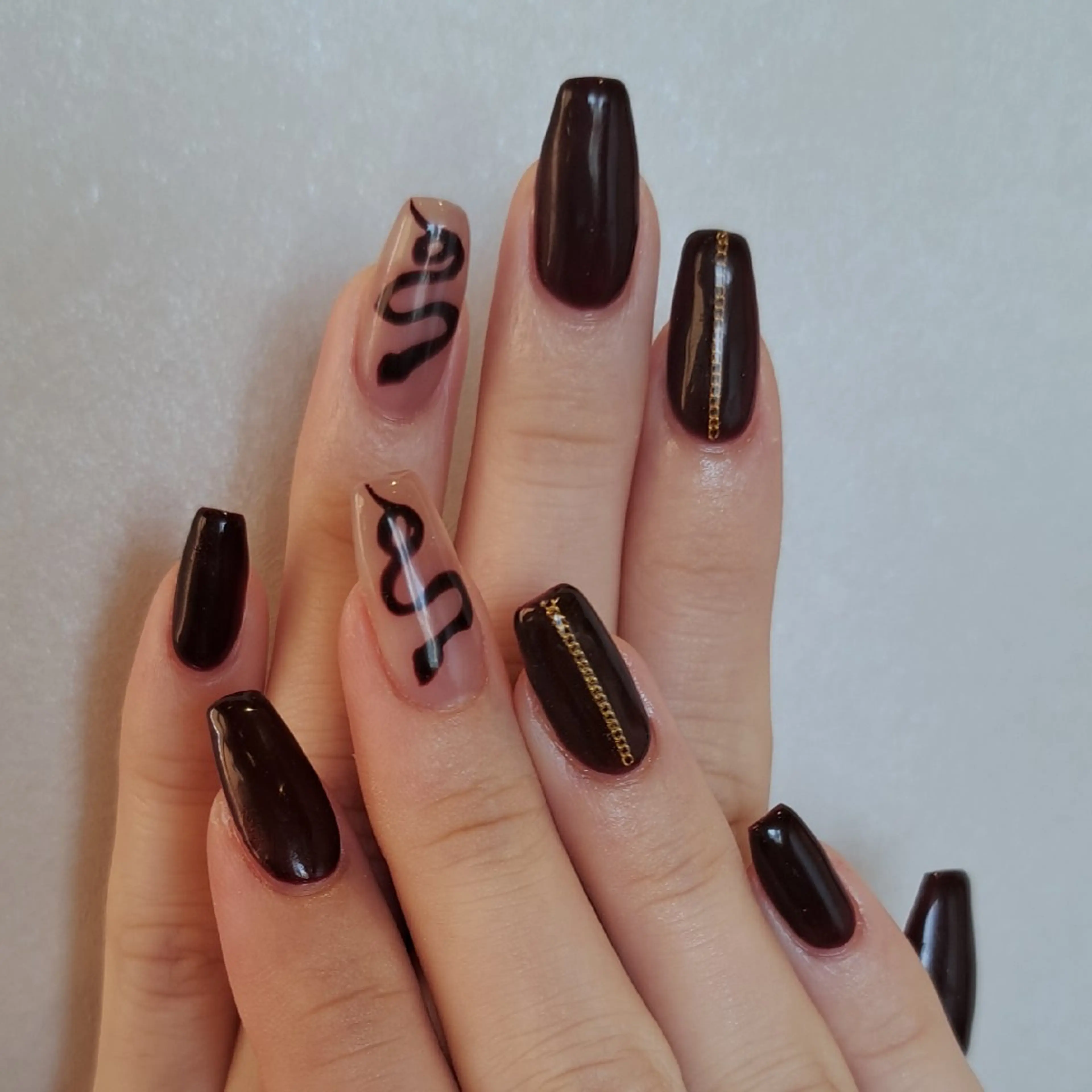 ネイル アートネイル ボルドー ジェルネイル Nail mood /アートし放題のネイルデザイン