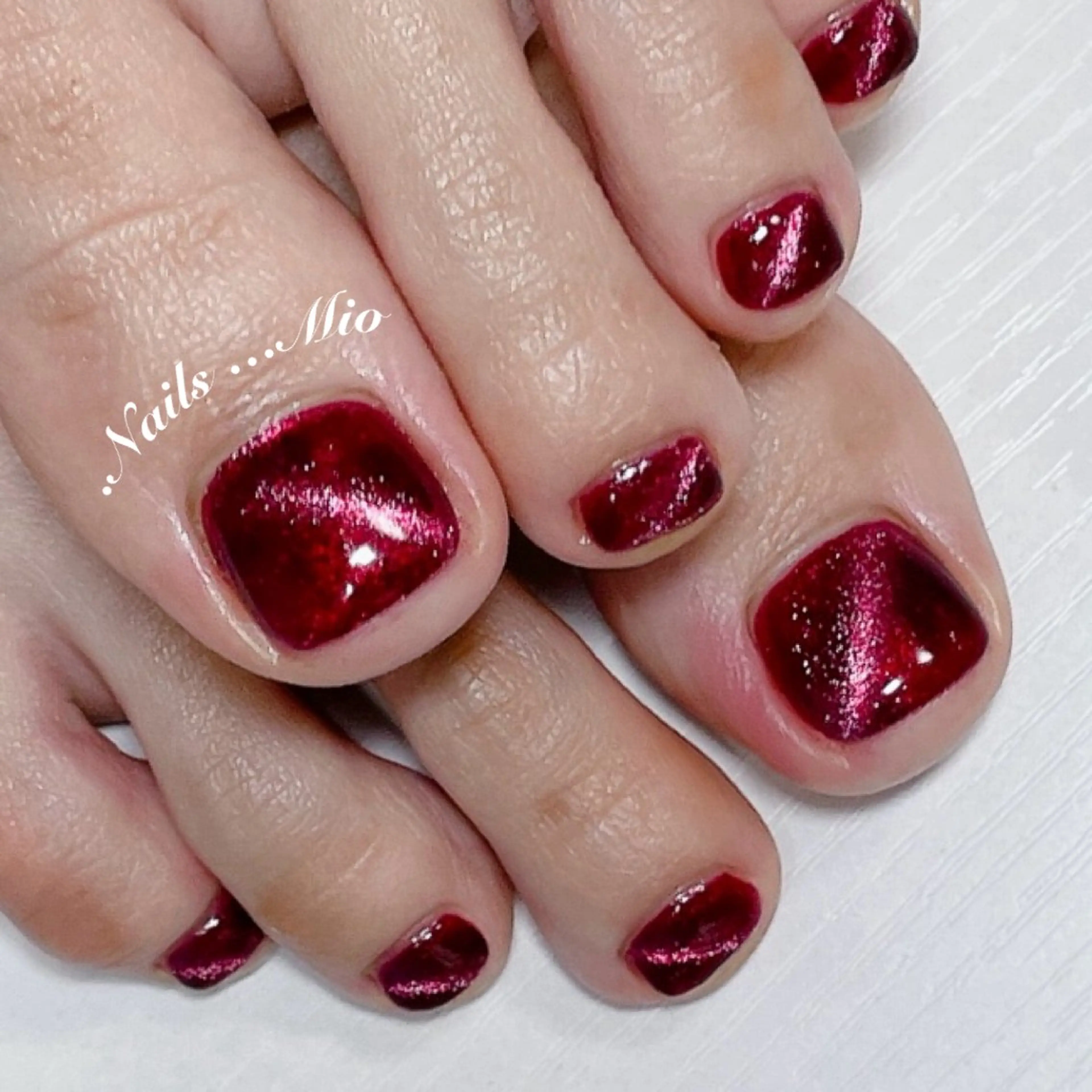 ネイル フットネイル ジェルネイル マグネットネイル .Nails Mio 赤羽西ネイルサロンのネイルデザイン