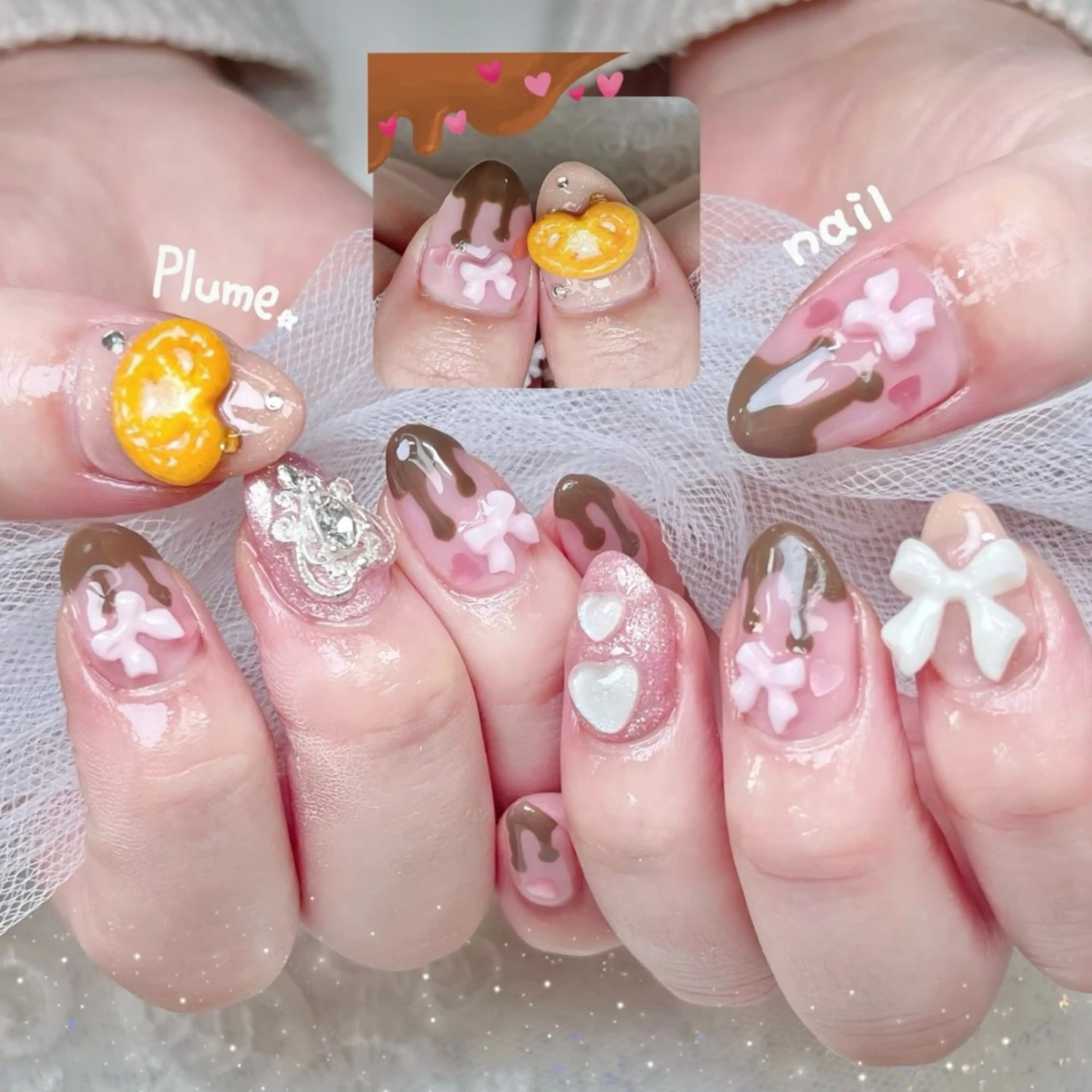 ネイル ハンドネイル plume nail ☆韓国ネイルのネイルデザイン