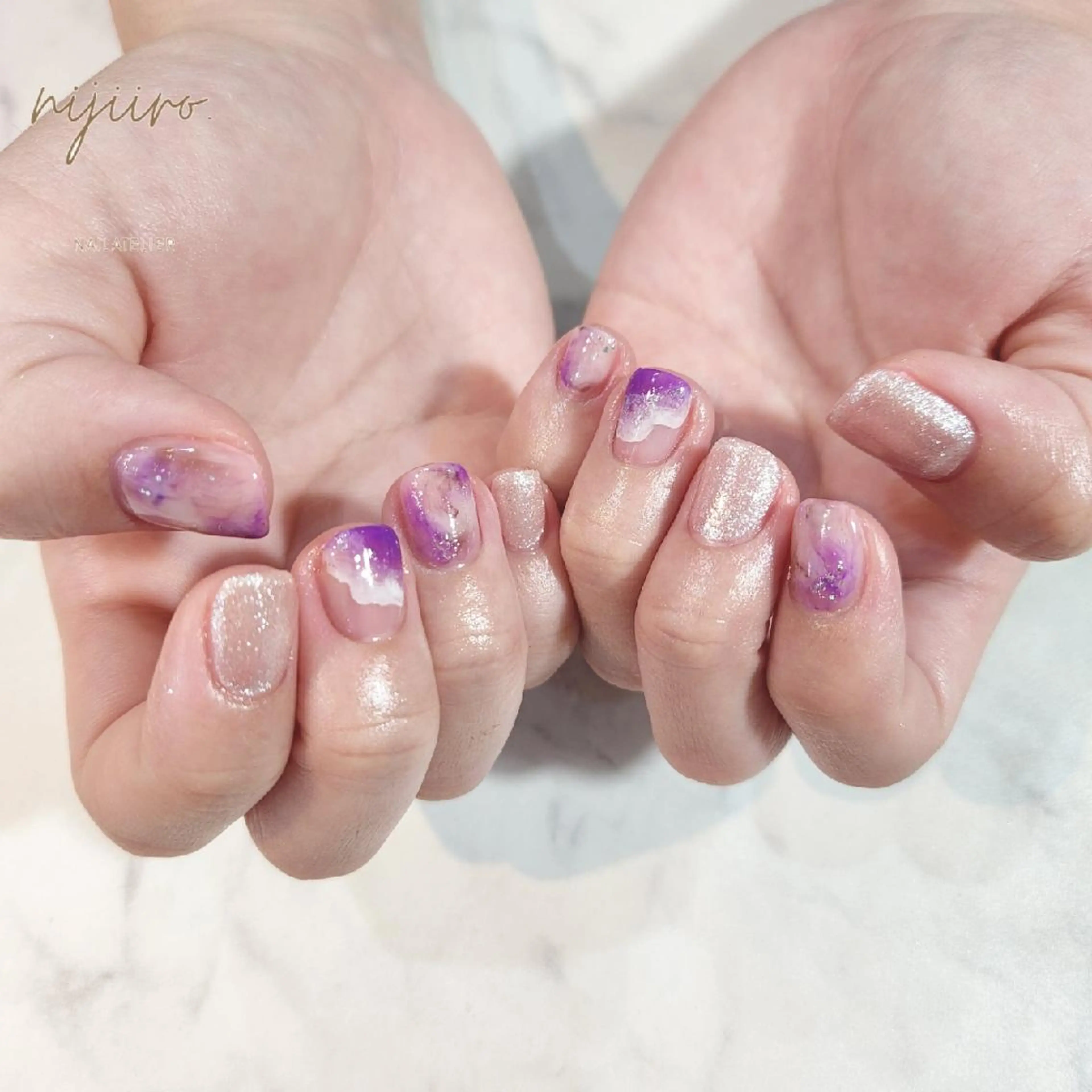 ネイル ハンドネイル nailatelier nijiiro.所属・nijiiro🌈 サトウのネイルデザイン