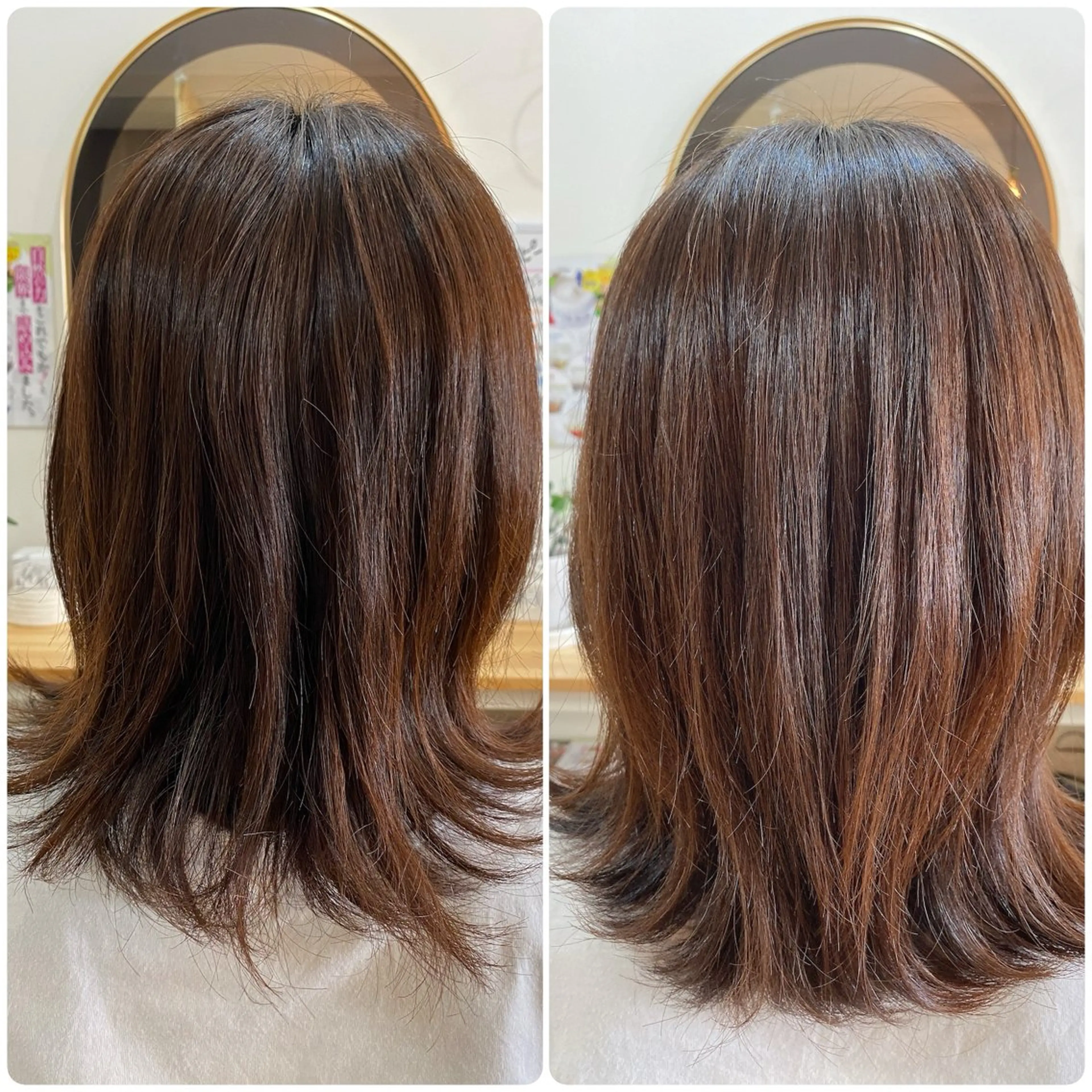 セミロング セミロングパーマ トリートメント ノムラ理美容室所属・野村 知美のヘアスタイル