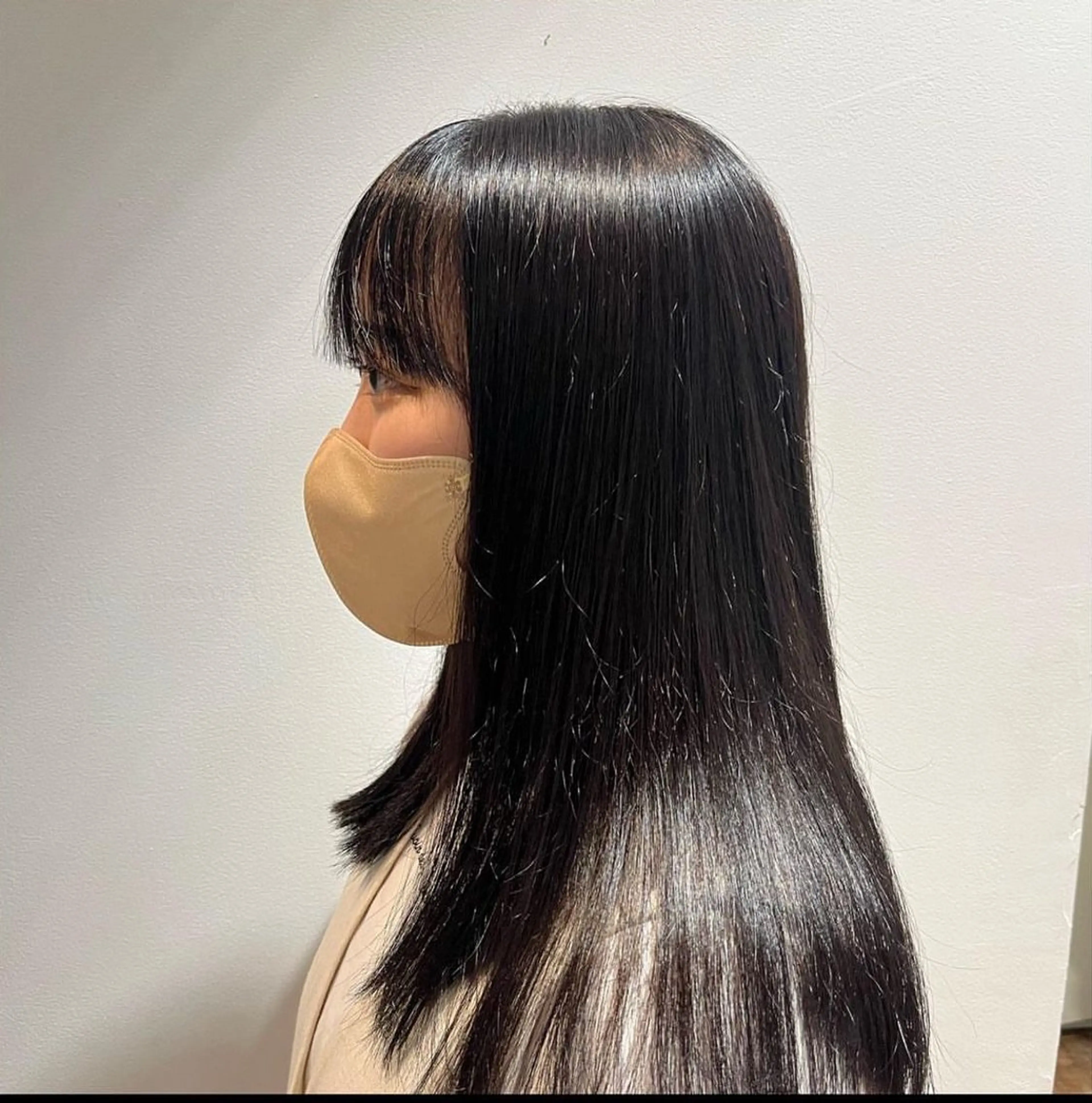 セミロング カラー ヘアアレンジ 黒髪 カット ヘアカラー トリートメント hip's eyes 渡辺舜のヘアスタイル