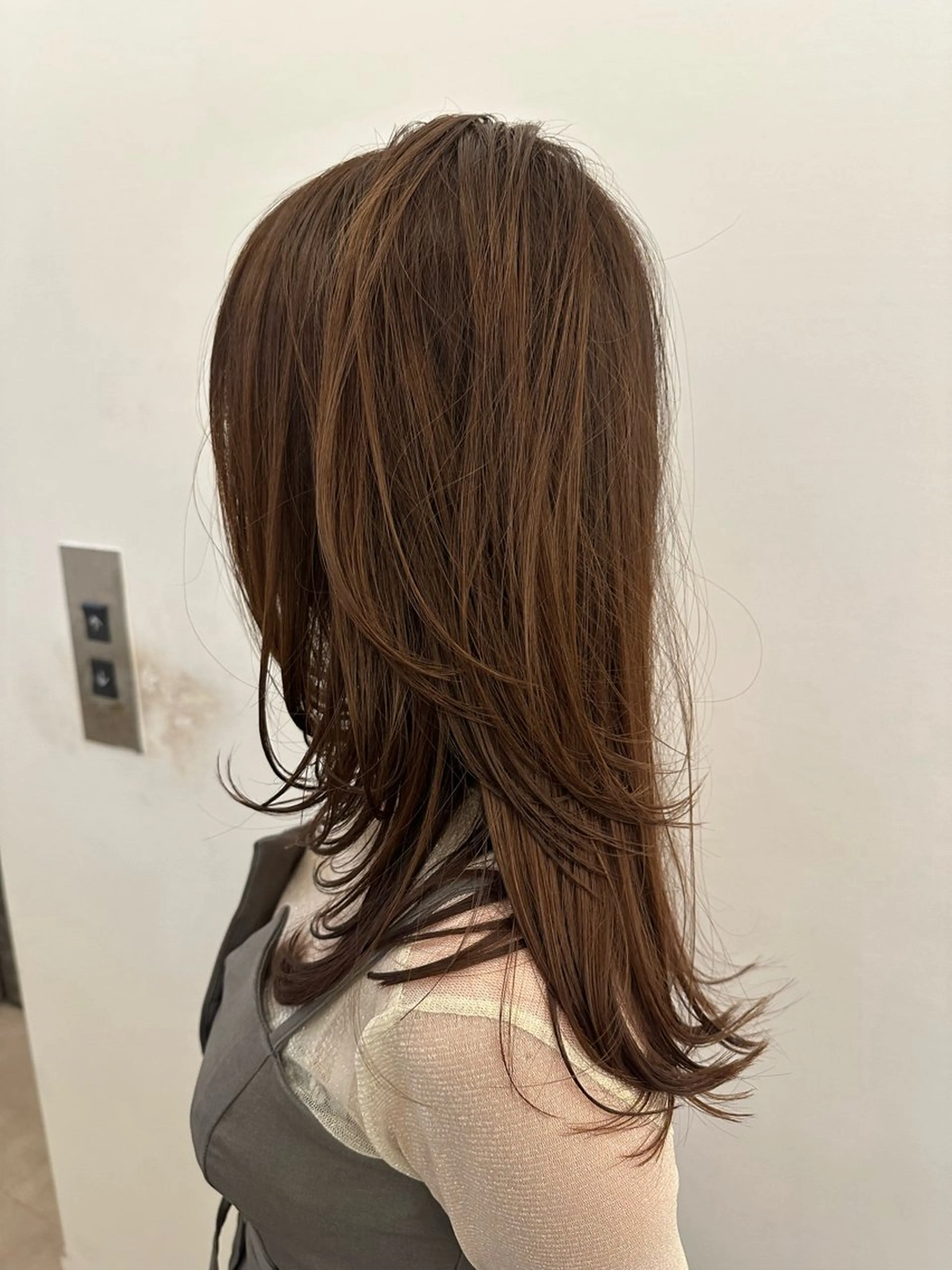 セミロング La fith hair sept 銀座店所属・KOGA／ パーマモデル募集のヘアスタイル