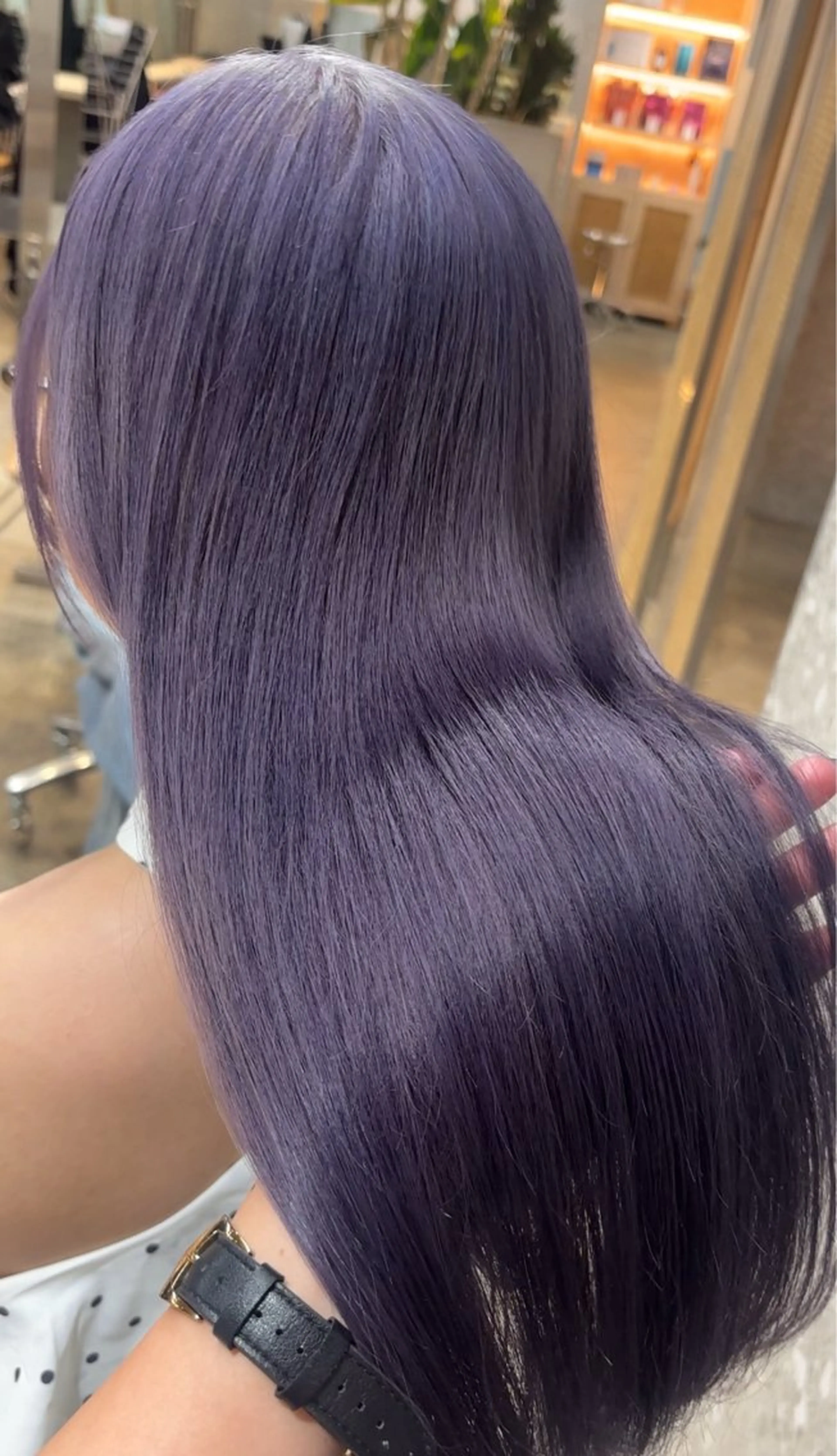 ‎⋆✴︎˚｡⋆ 12月限定🪄︎︎◝✩‎ ブリーチリタッチ ＋ カラー 🕊️💜💜の写真