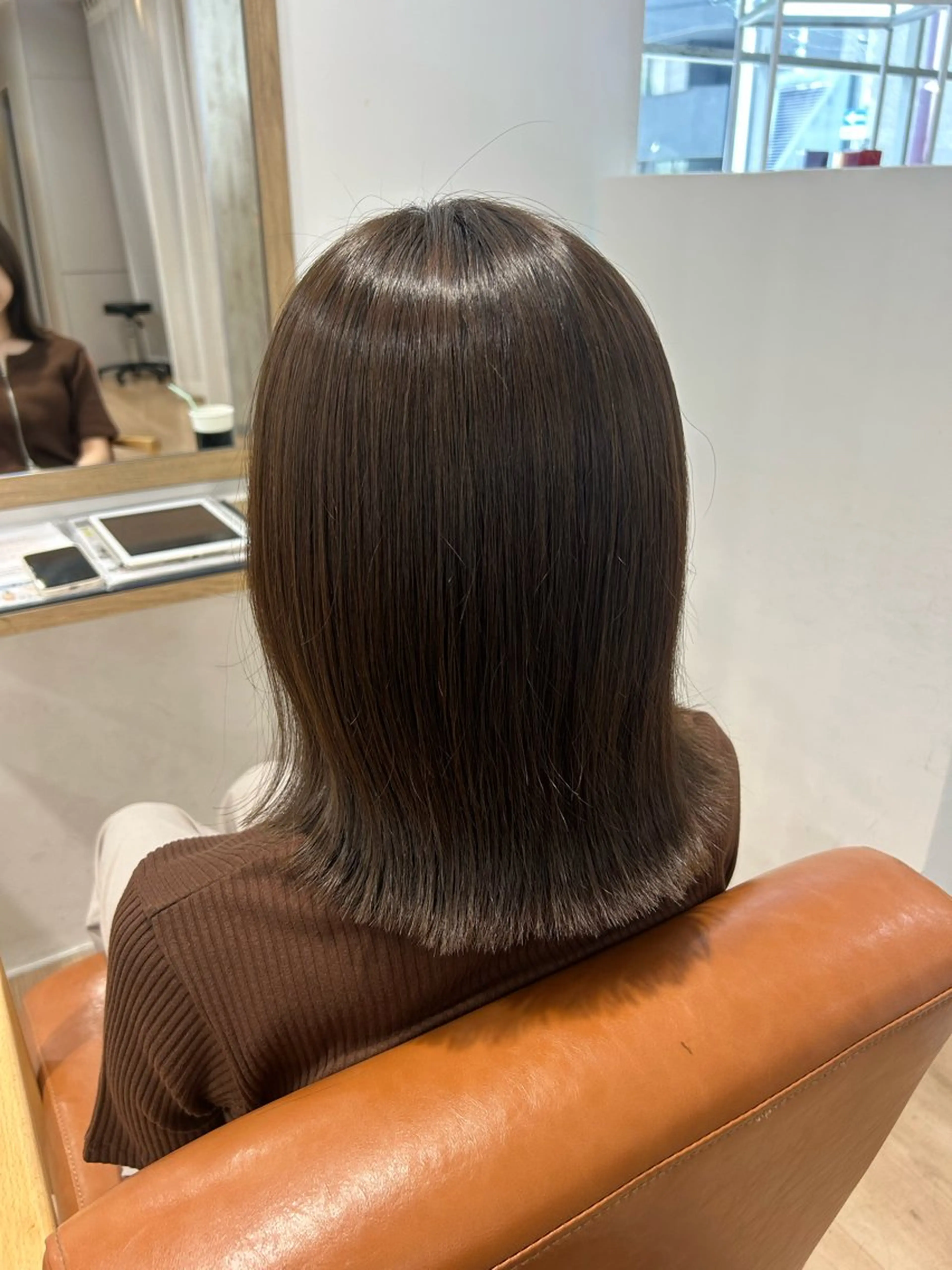 ミディアム カラー レイヤーカット/髪質 改善✨/藤田侑花のヘアスタイル