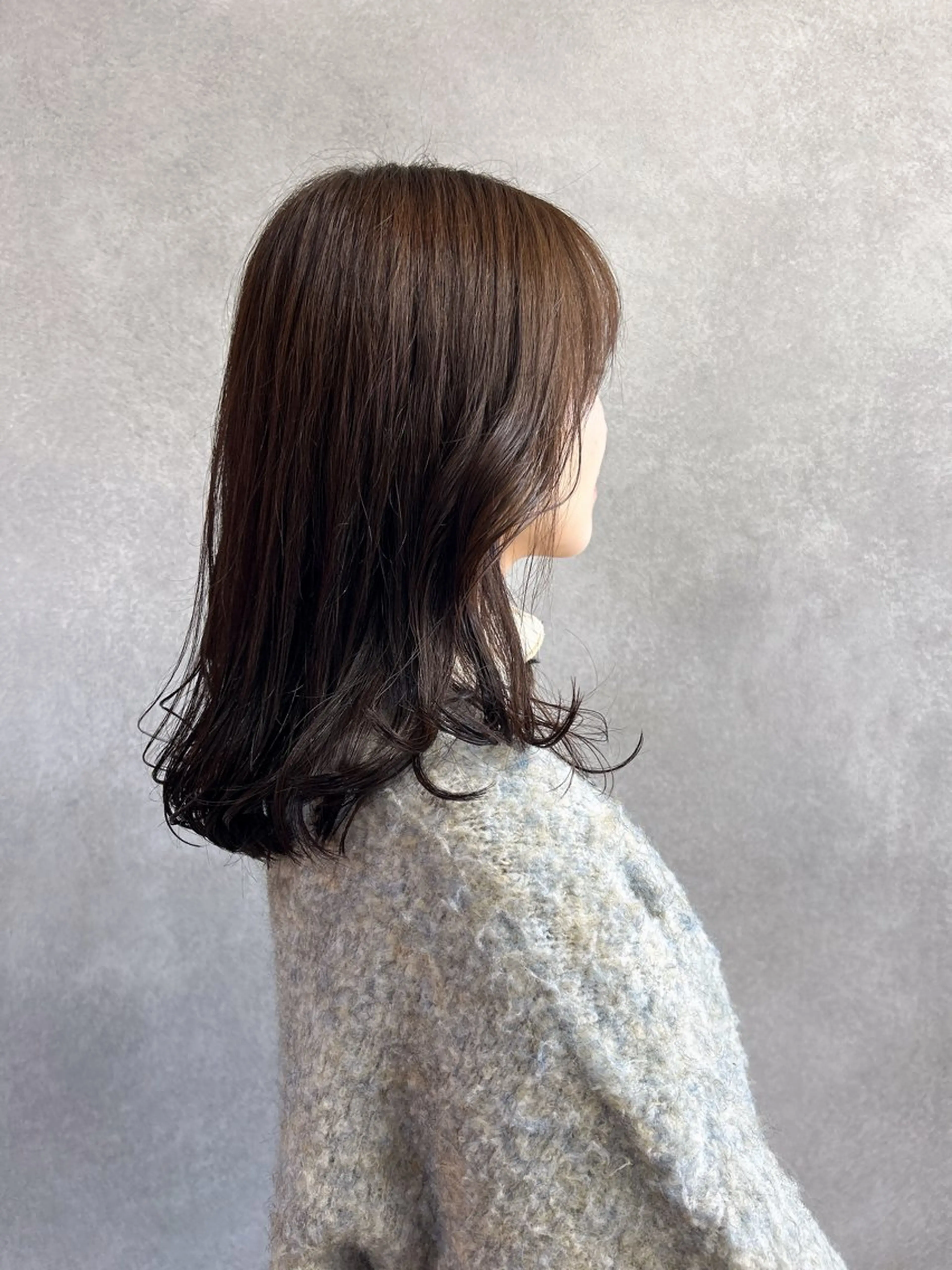 セミロング 伶風/デザインカット /ボブ/透明感カラーのヘアスタイル