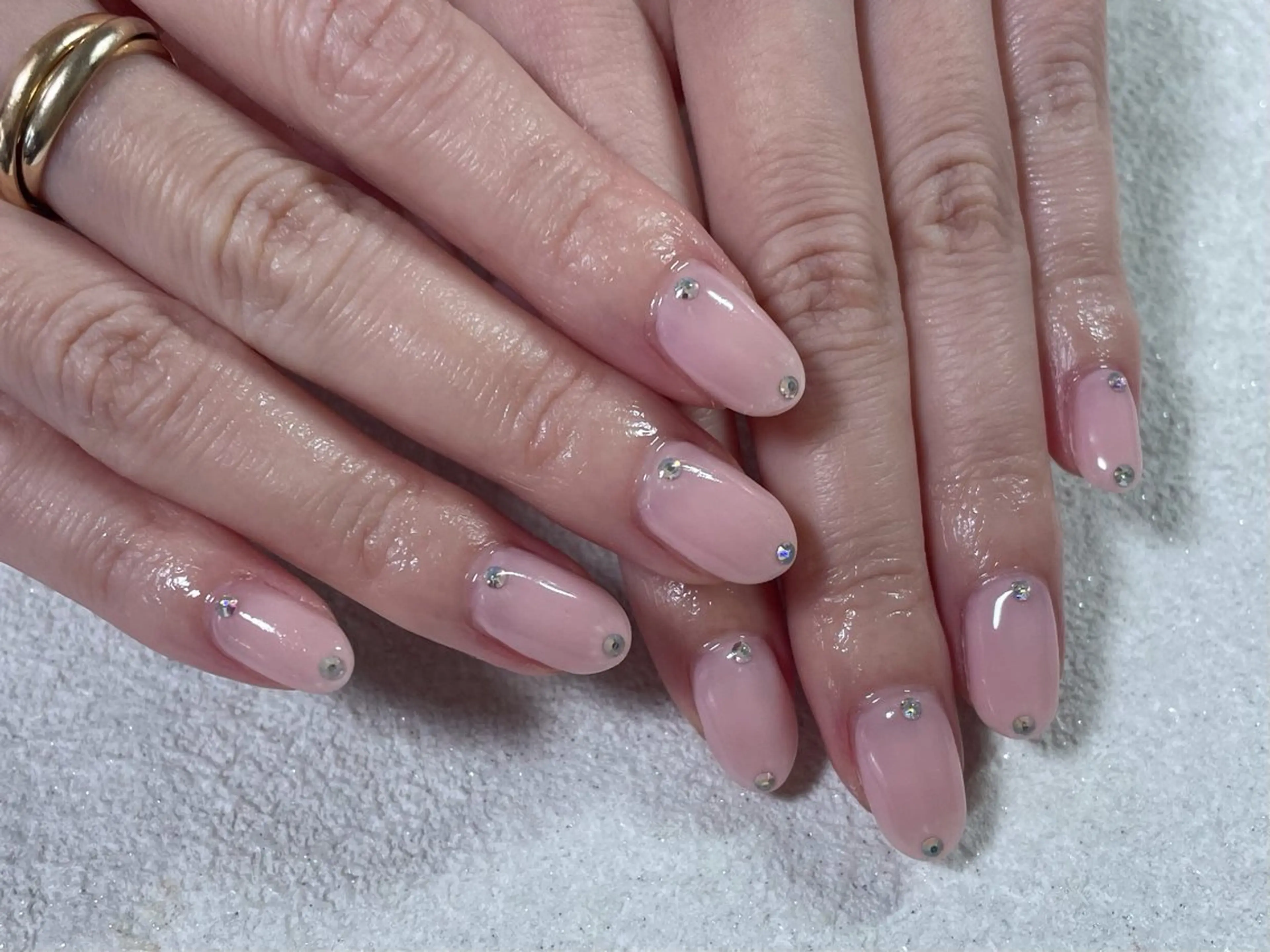 ネイル オーロラネイル フットネイル フレンチネイル ジェルネイル 韓国ネイル ハンドネイル kiki nail 二子玉川のネイルデザイン