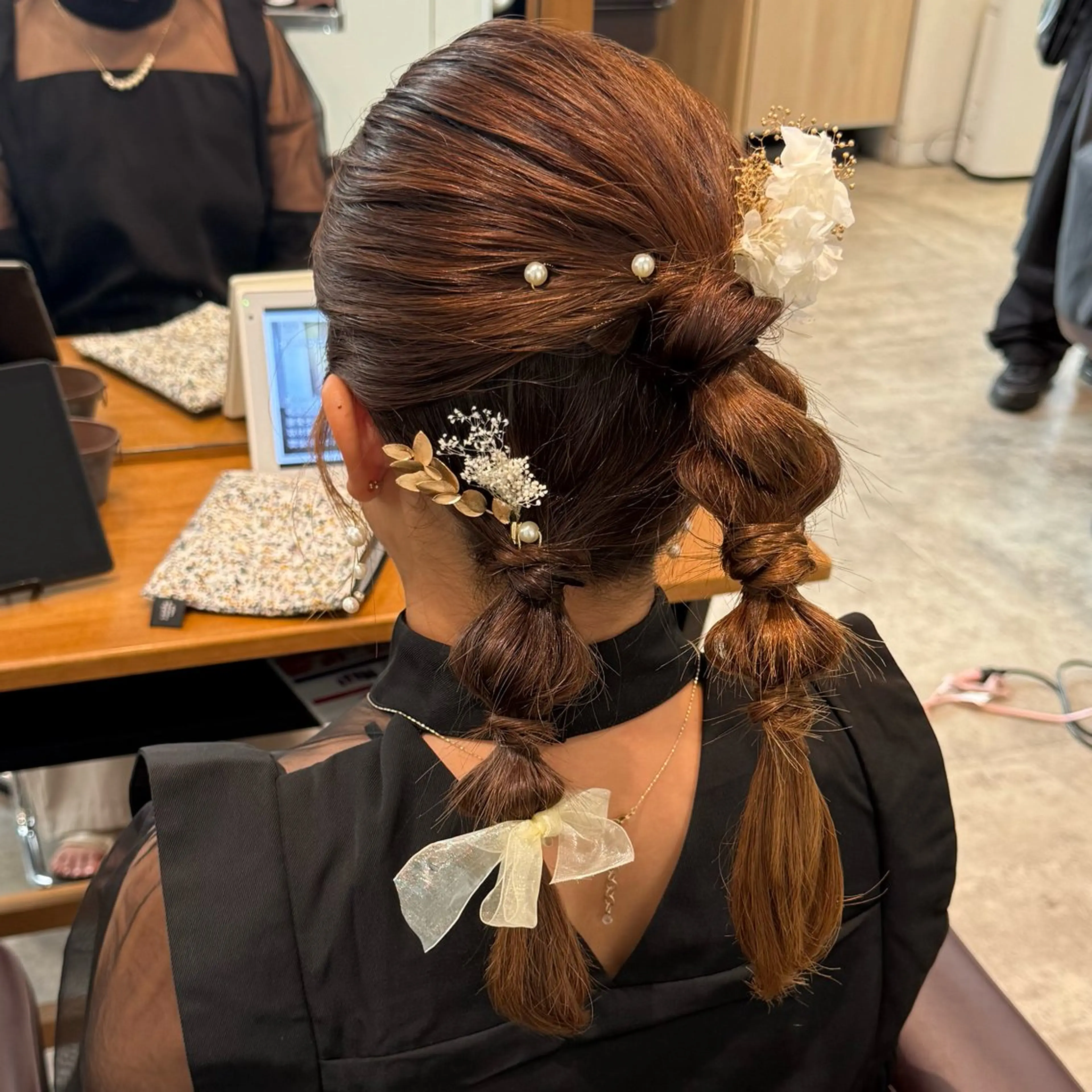 ロング ヘアセット ハイトーン/ダブル カラー/あやかのヘアスタイル