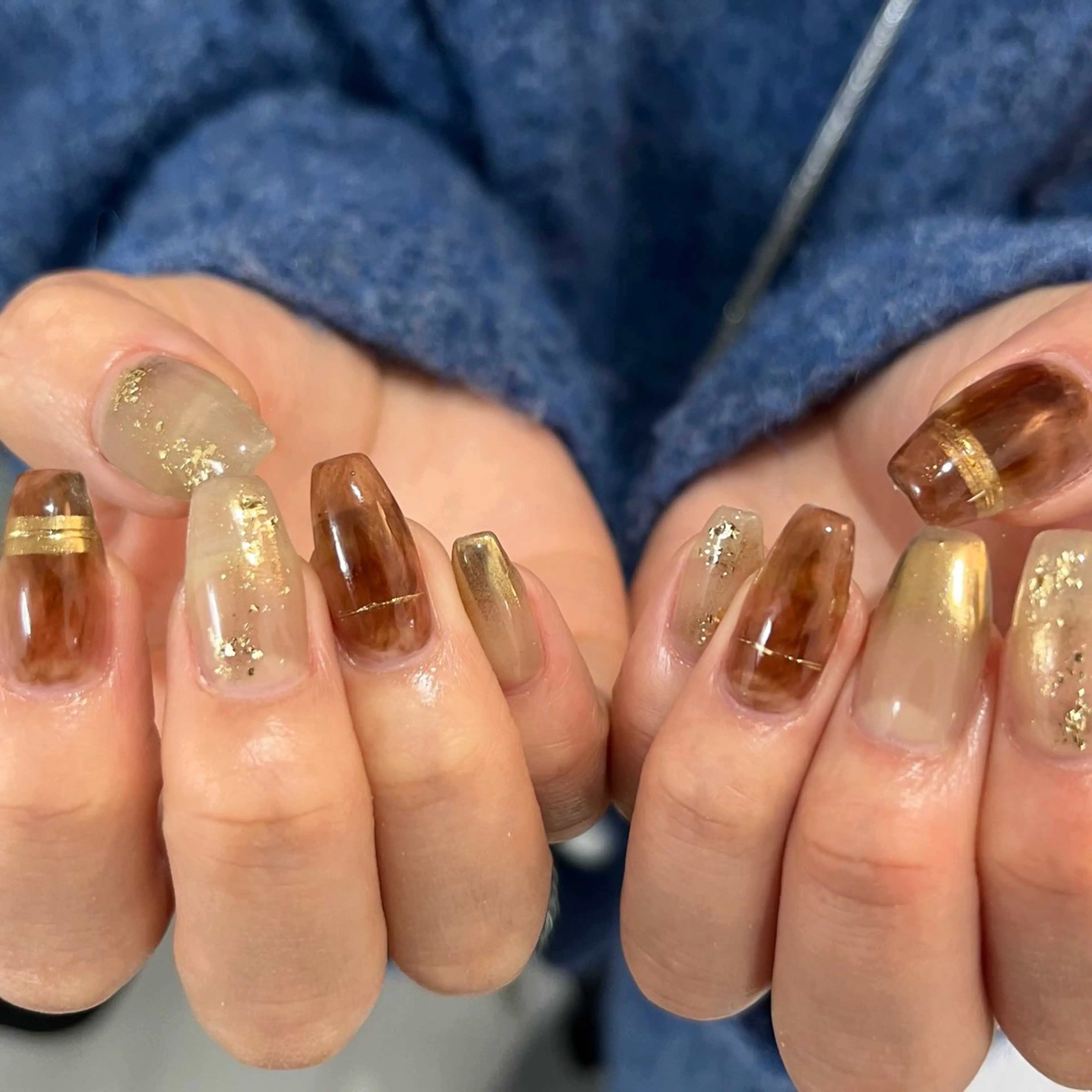 ネイル Ray. ちゅるん系ニュアンスのネイルデザイン