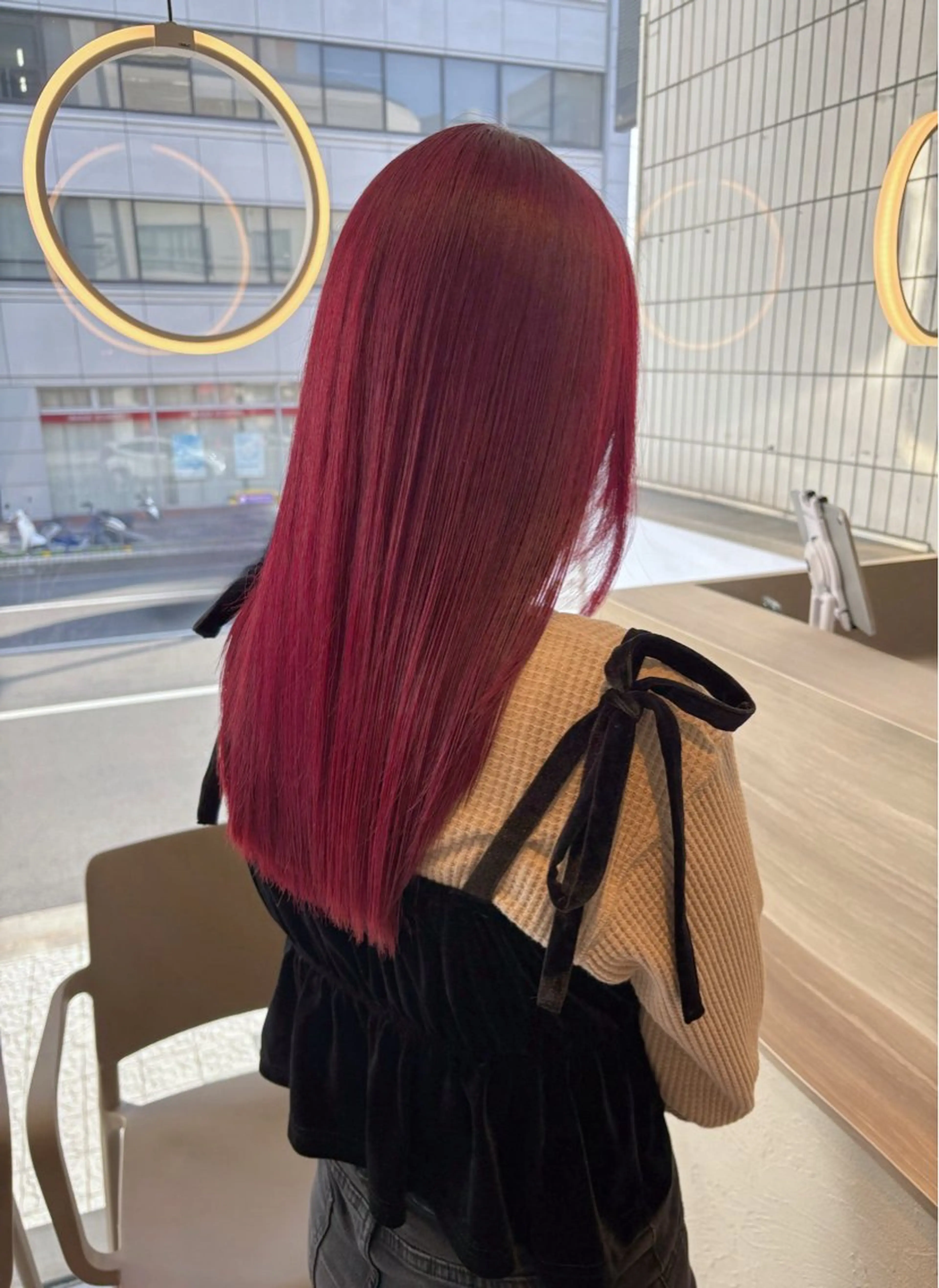 ロング カラー ピンクカラー ヘアカラー miyu ♡のヘアスタイル