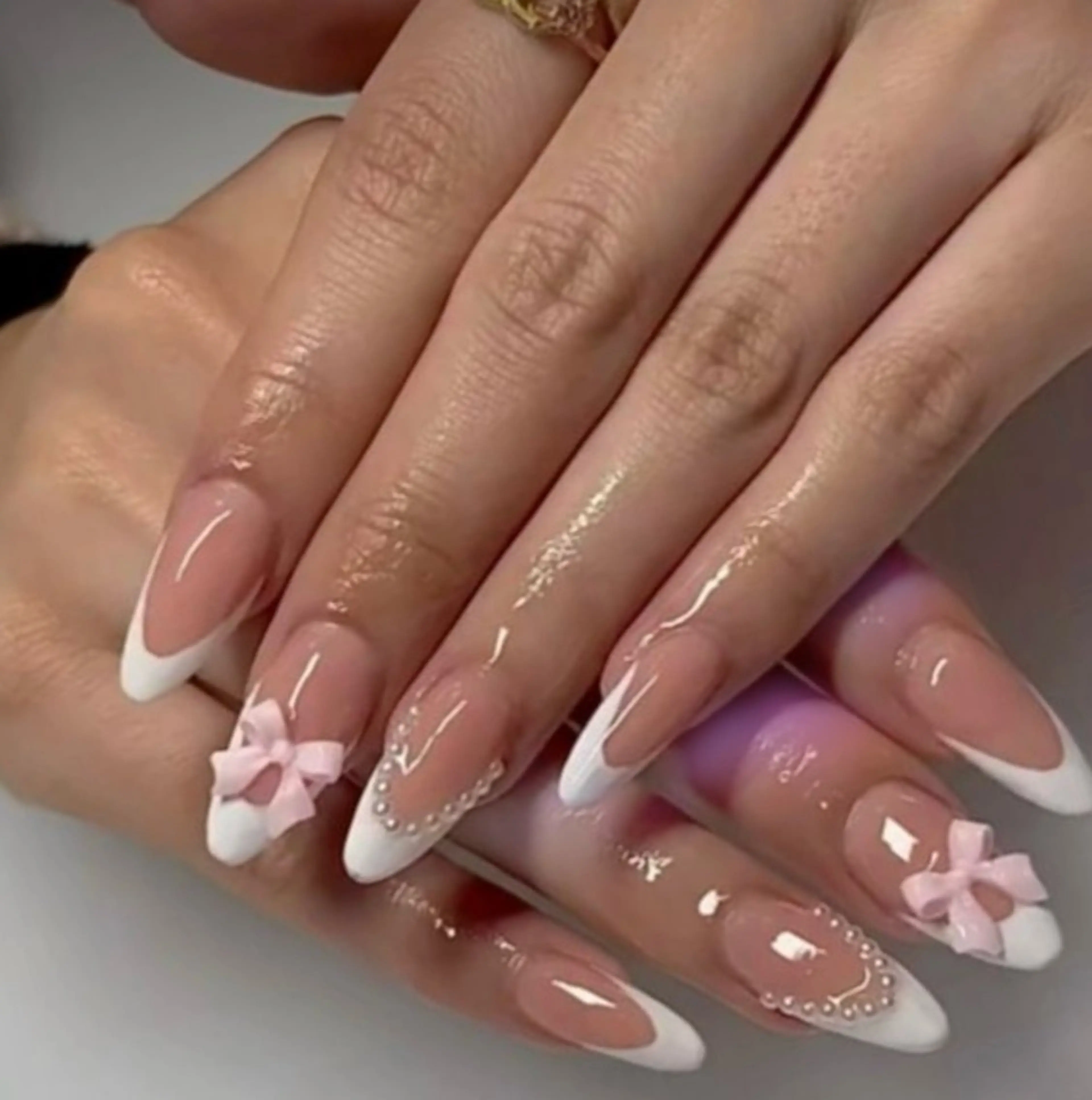 ネイル 韓国ネイル 持ち込み ニュアンスネイル ネイルチップ ハンドネイル TABI ANA.CHUOのネイルデザイン