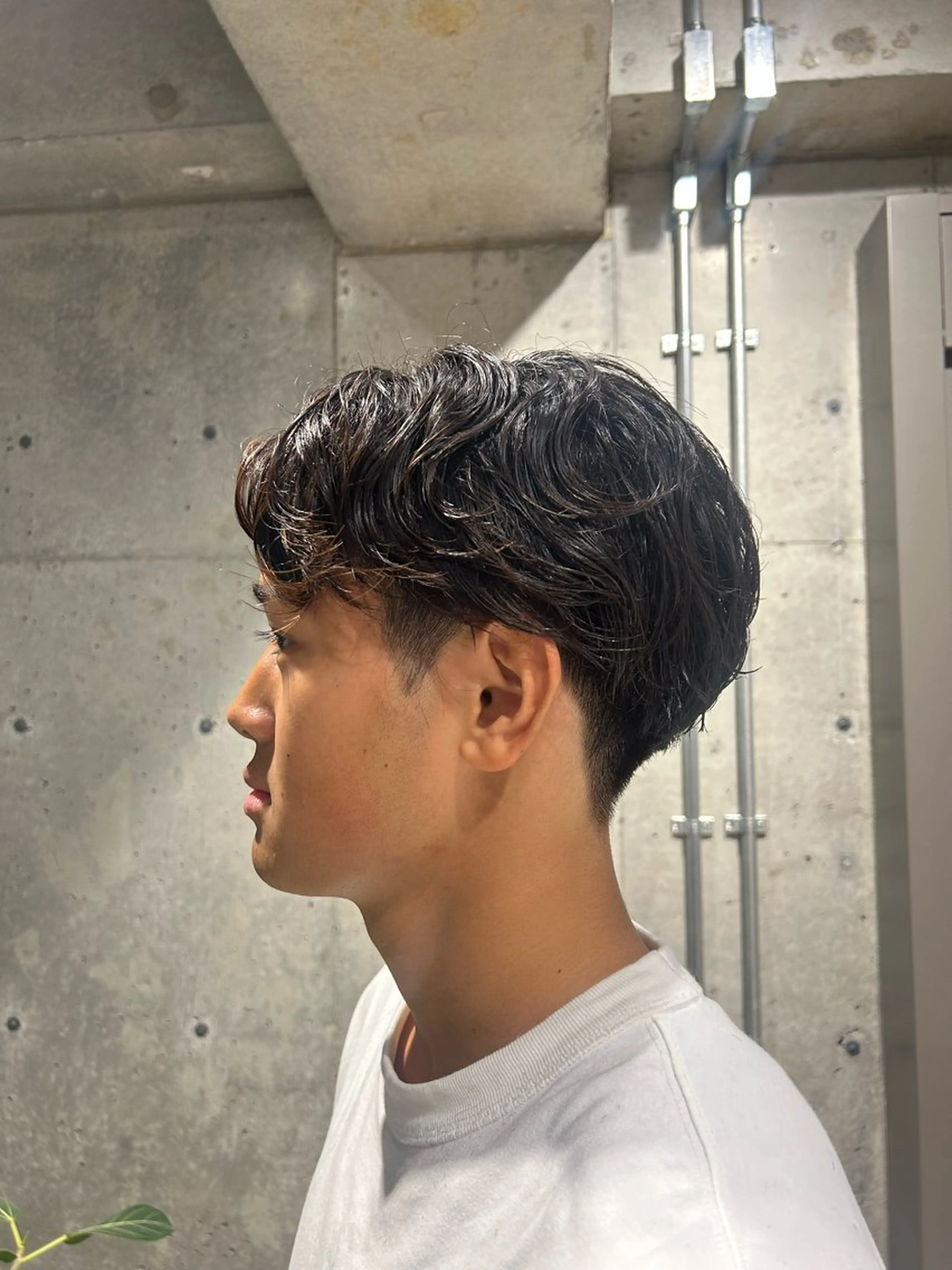 パーマ メンズ カット パーマ 🤡暖色艶カラー 🤡みさきのヘアスタイル