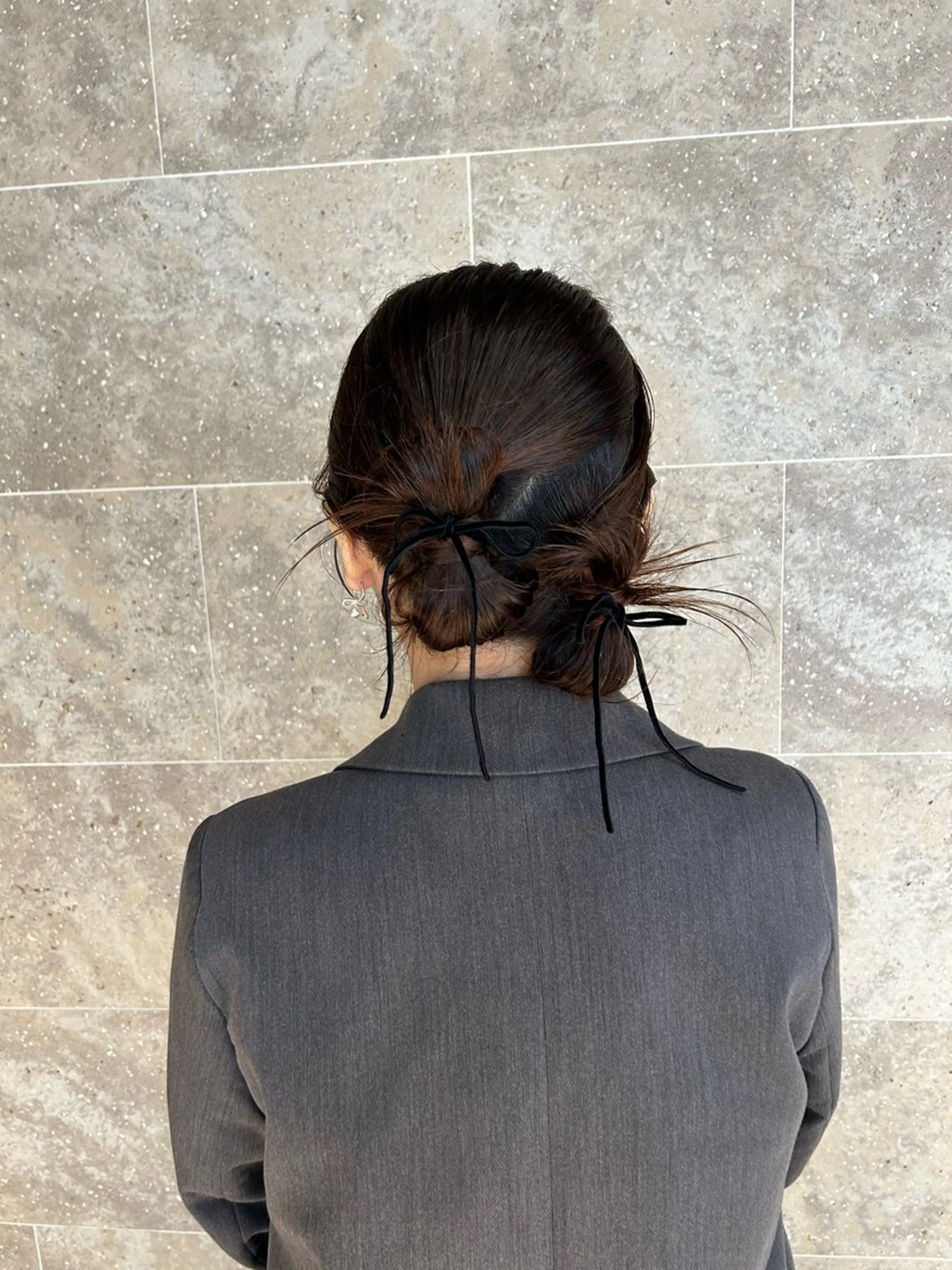 セミロング ヘアセット 韓国ヘア/顔周り ヘアセット/加藤優里のヘアスタイル