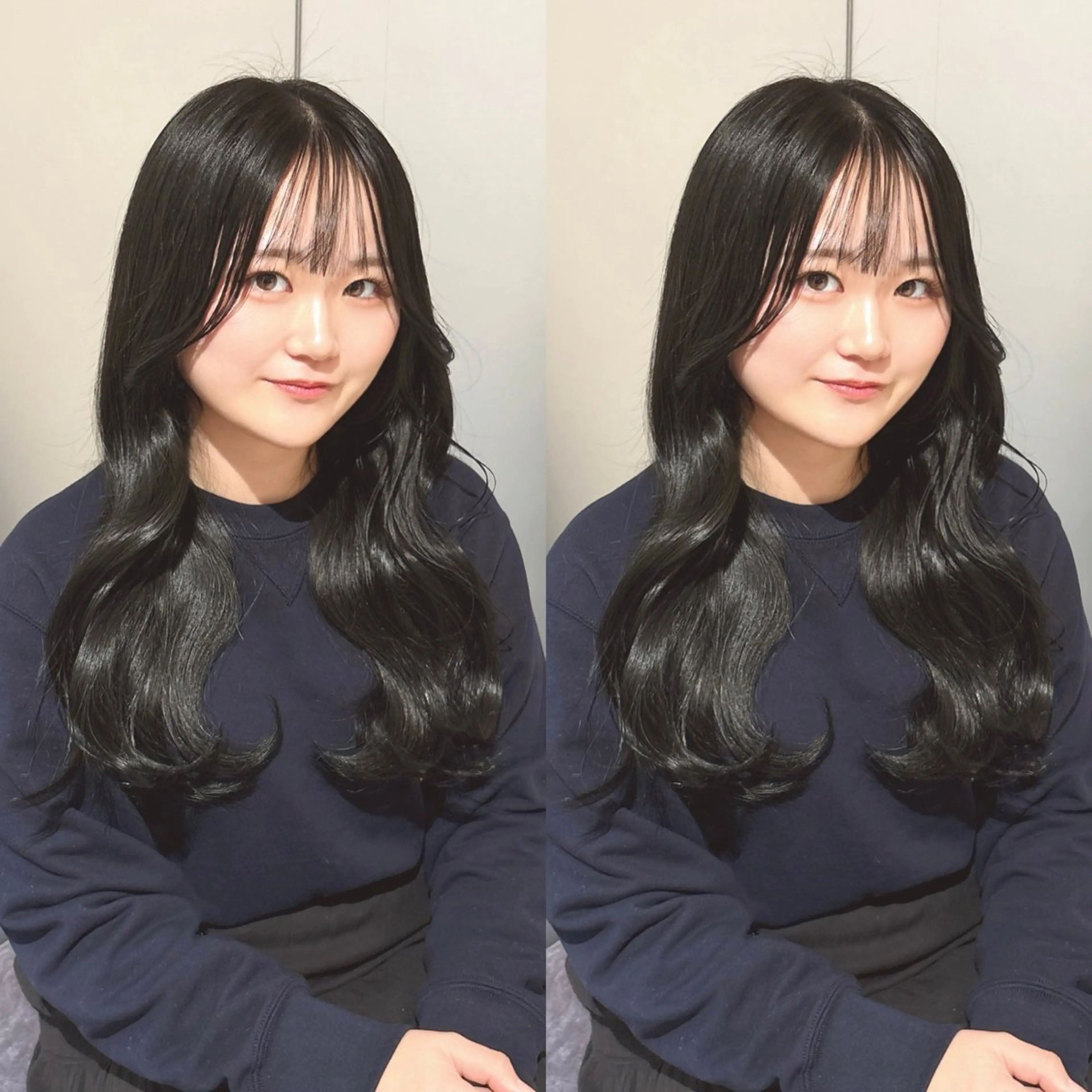 セミロング カラー ヘアカラー トリートメント Minami. 🩵 再現性特化ヘアのヘアスタイル