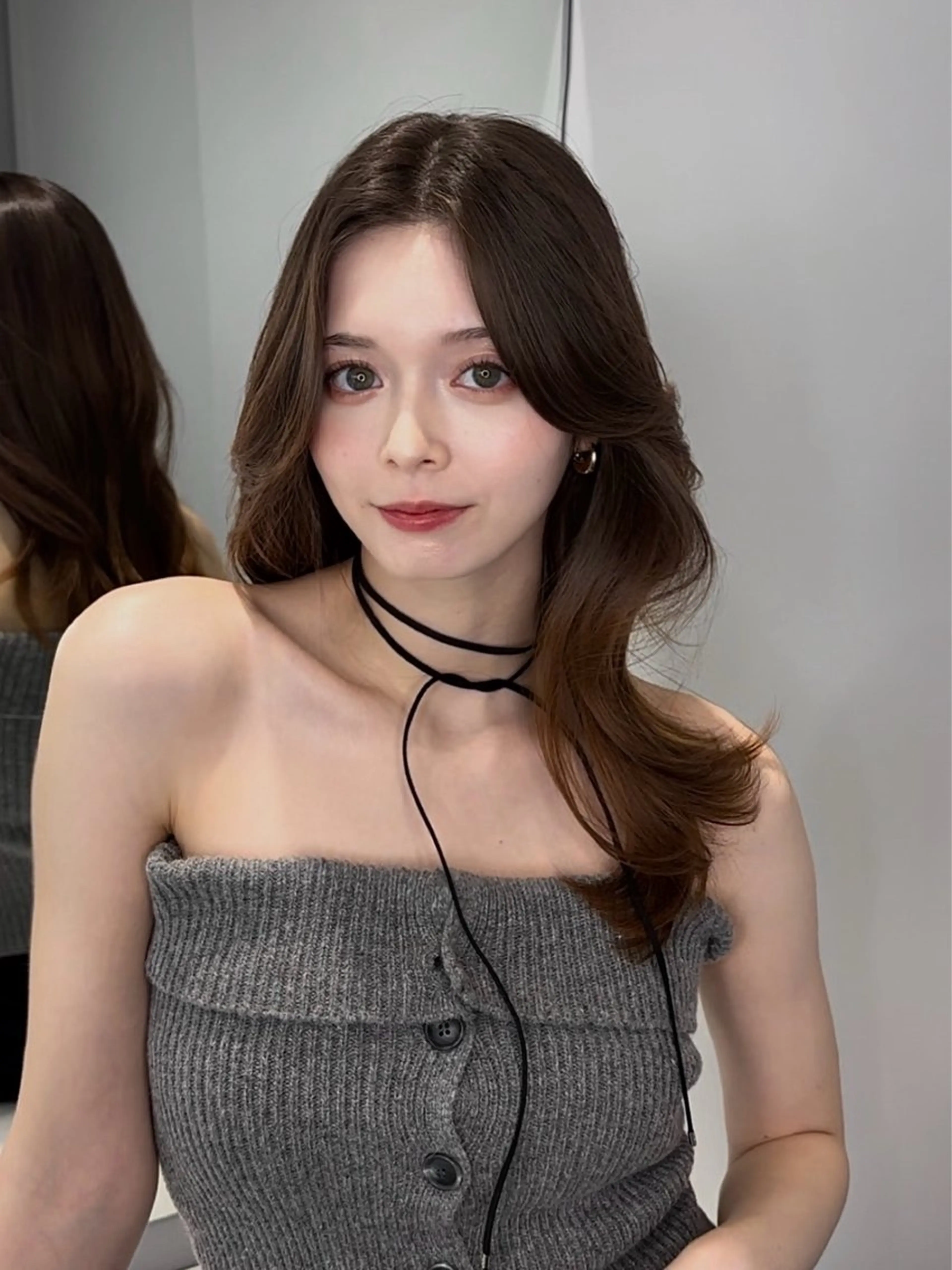 セミロング カラー レイヤーカット ❣️圧倒的透明感ヘア ❣️yukinaのヘアスタイル