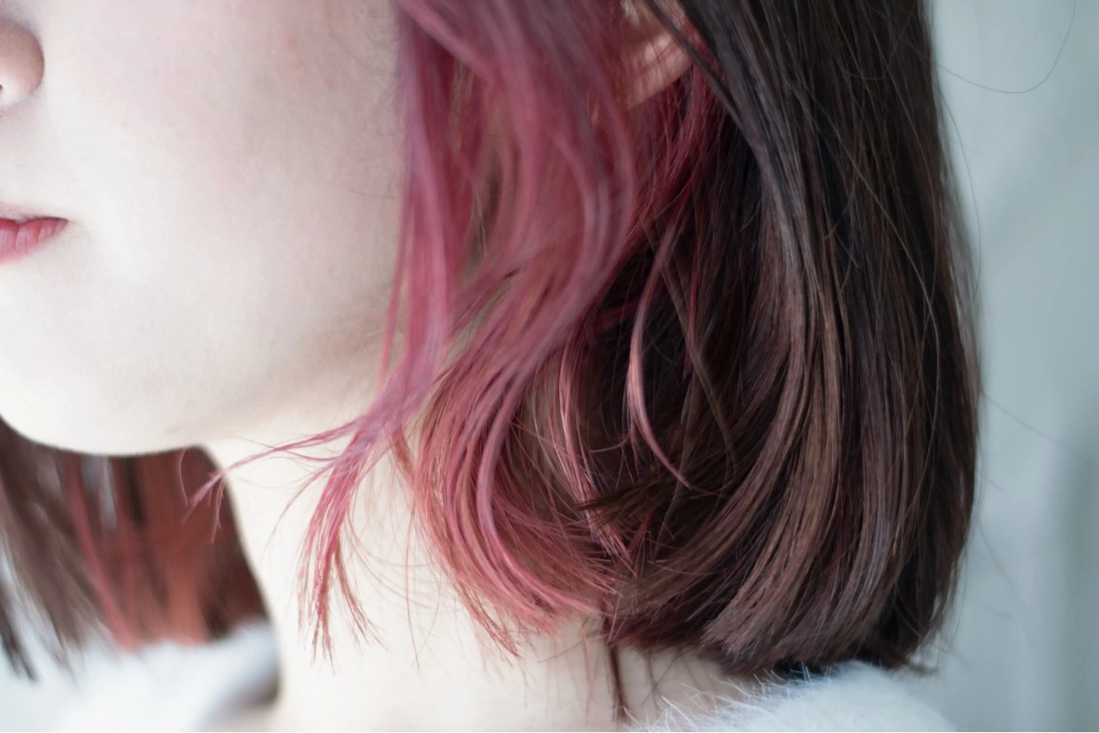 カット+髪質改善カラー＋髪質改善デザインカラーの写真