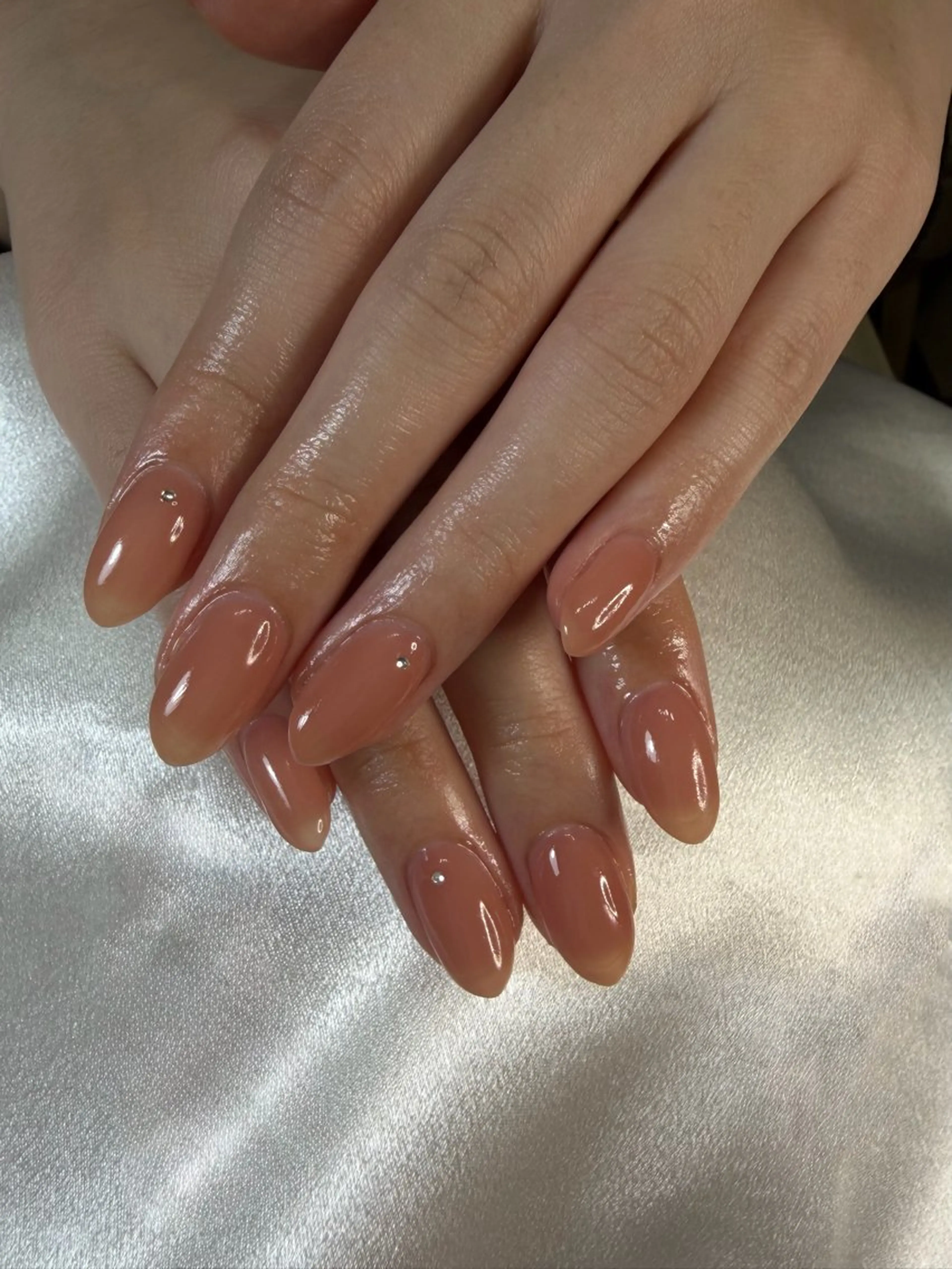 ネイル ワンカラーネイル ピンク ピンクベージュ シンプルネイル ハンドネイル iro+ nailのネイルデザイン