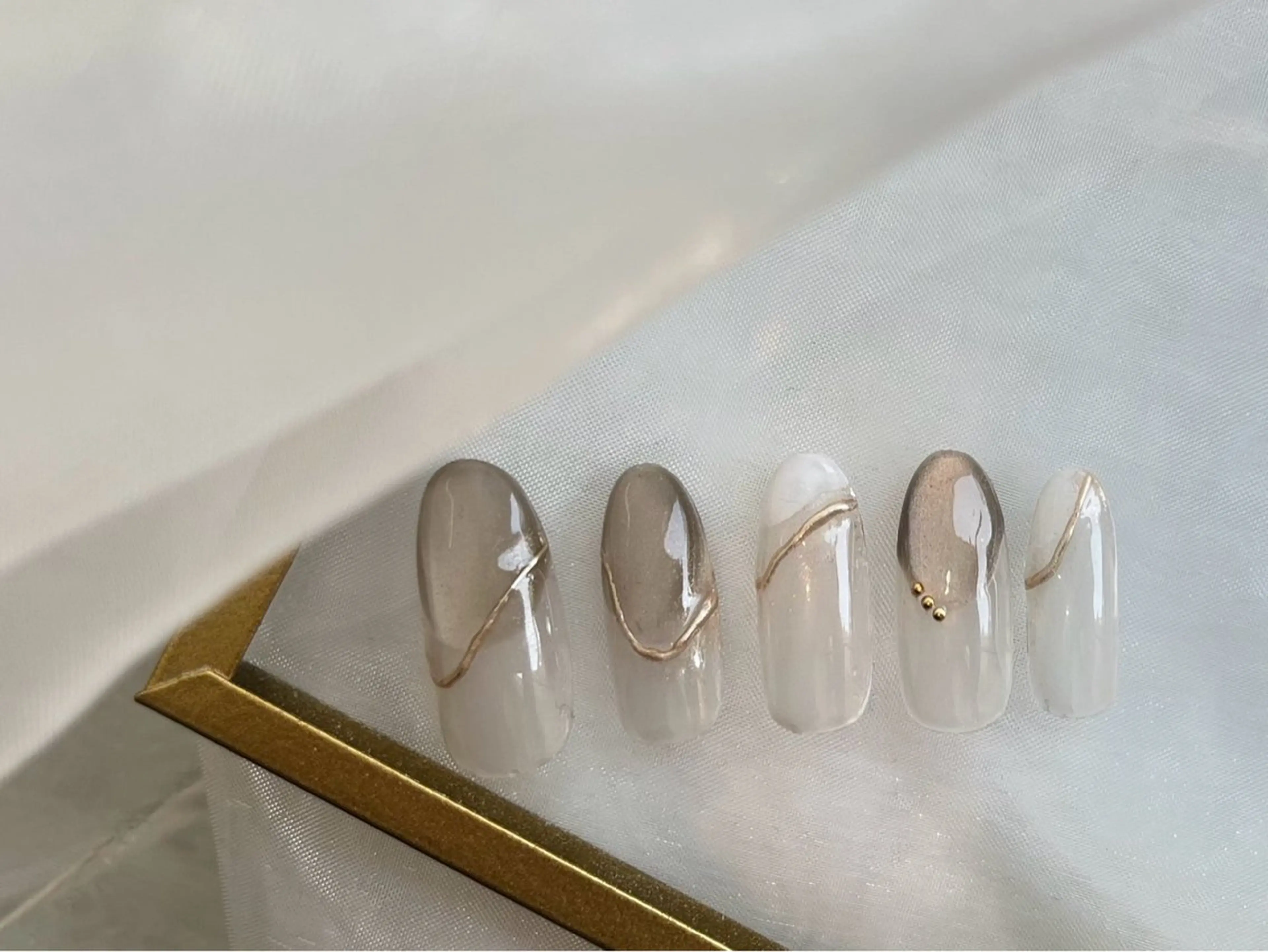 ネイル アートネイル ジェルネイル マグネットネイル パラジェル chipie yuuのネイルデザイン