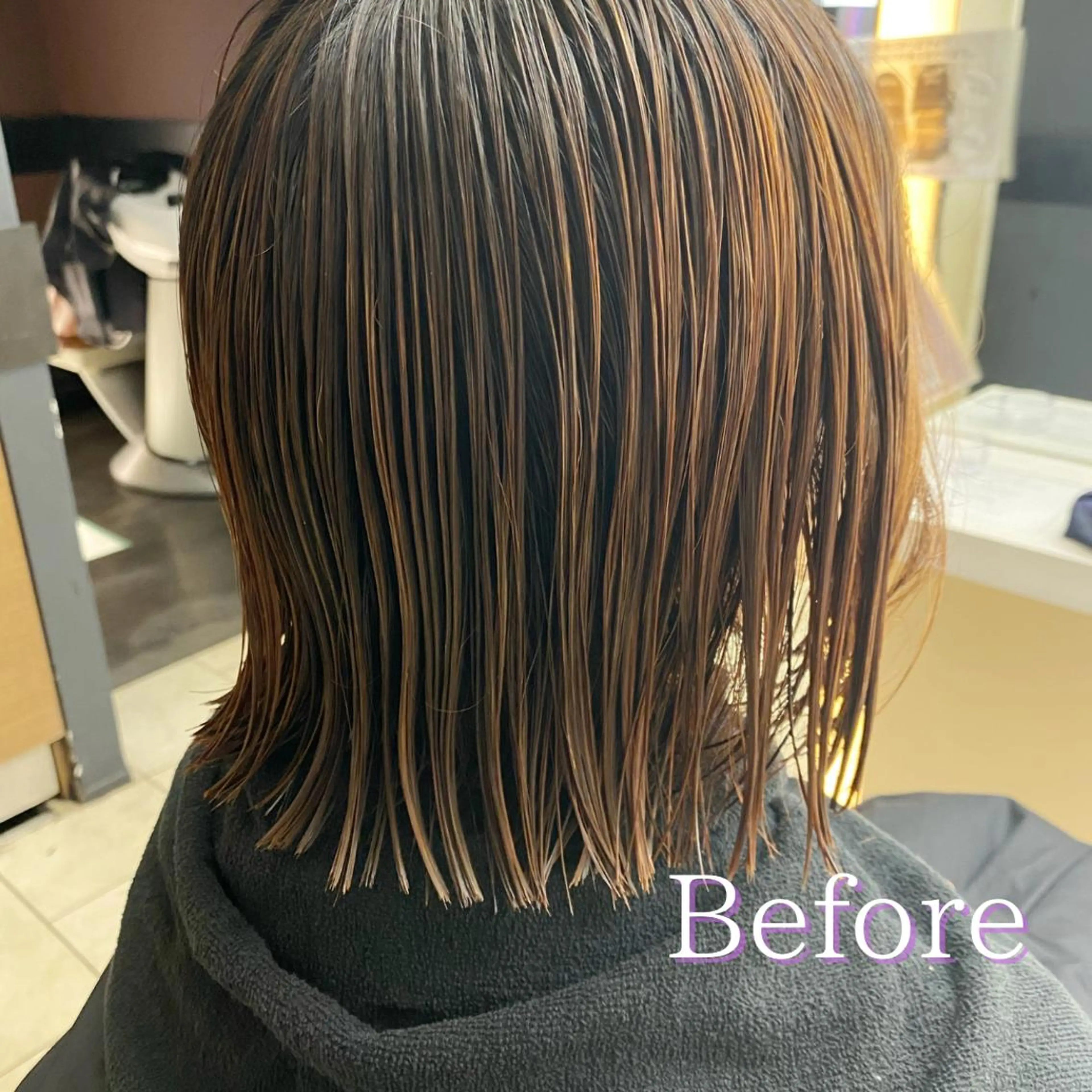 ショート カラー レイヤー/ベージュ カラー/ハシモトのヘアスタイル