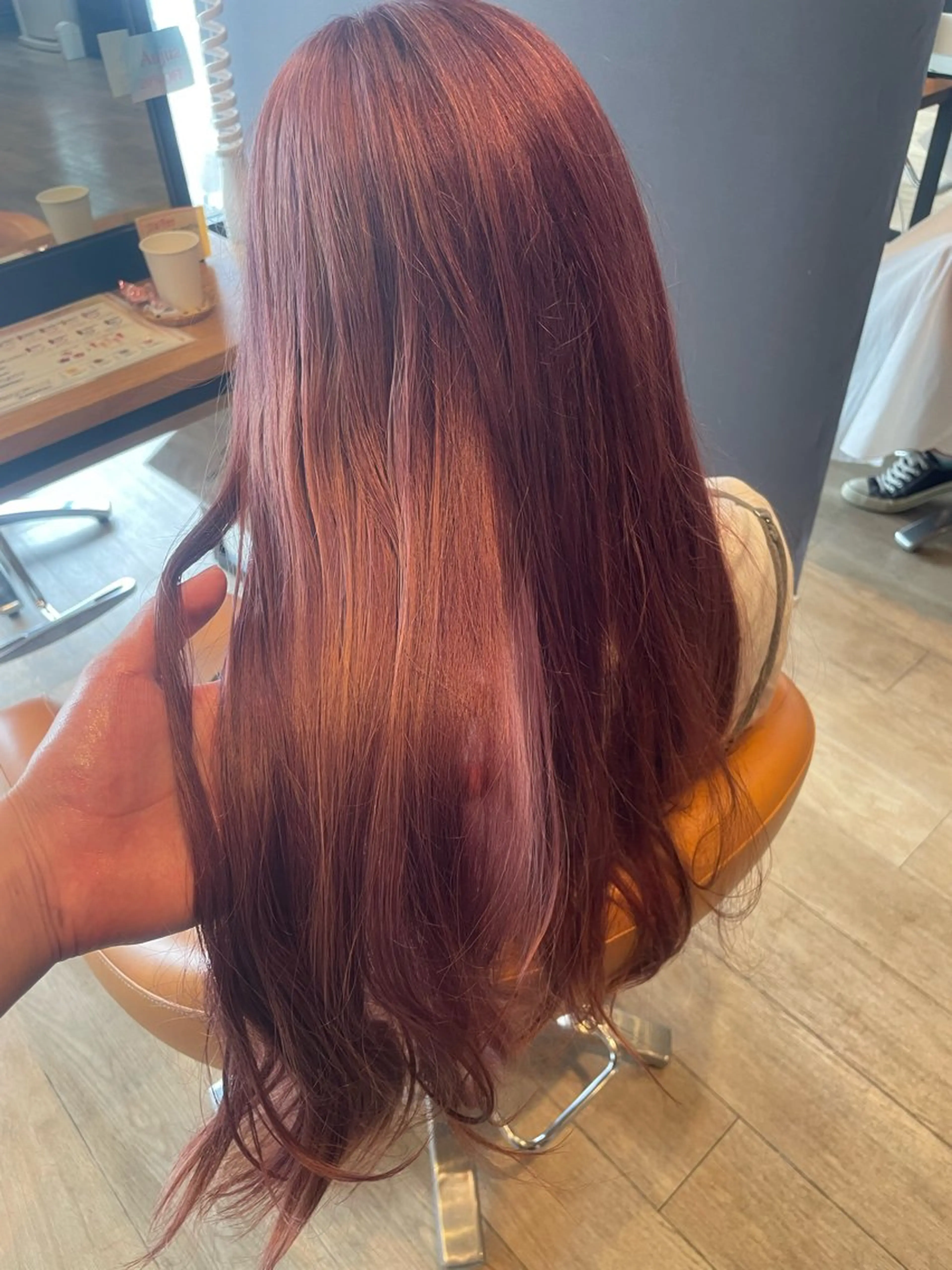 セミロング カラー ピンクカラー ホワイトピンク ヘアカラー トリートメント 髪質改善/ブリーチ 田代 龍我のヘアスタイル