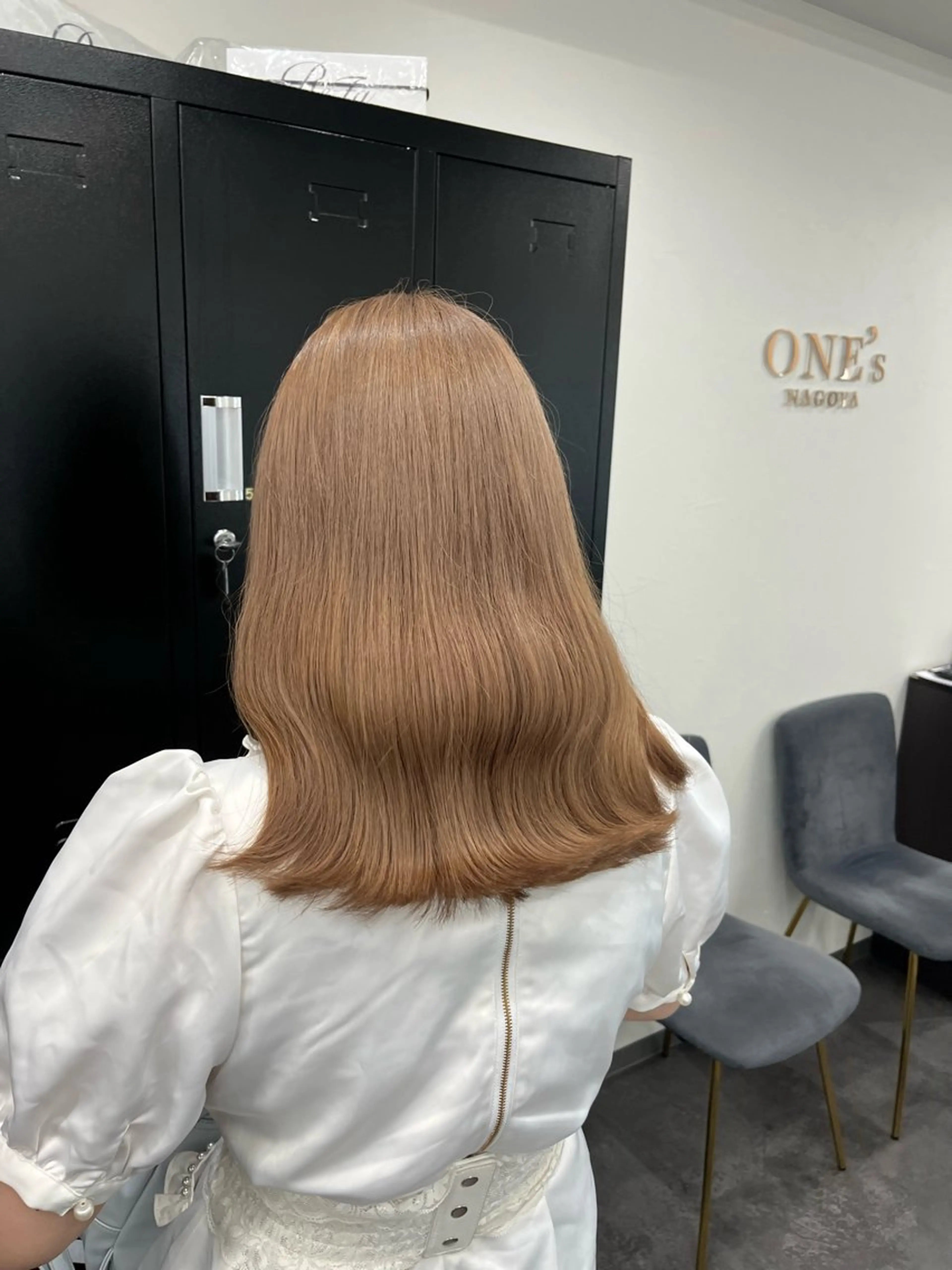 セミロング カラー ベージュカラー ミルクティーベージュ 韓国風ヘア 韓国ヘア🖤/透明感 shihoのヘアスタイル