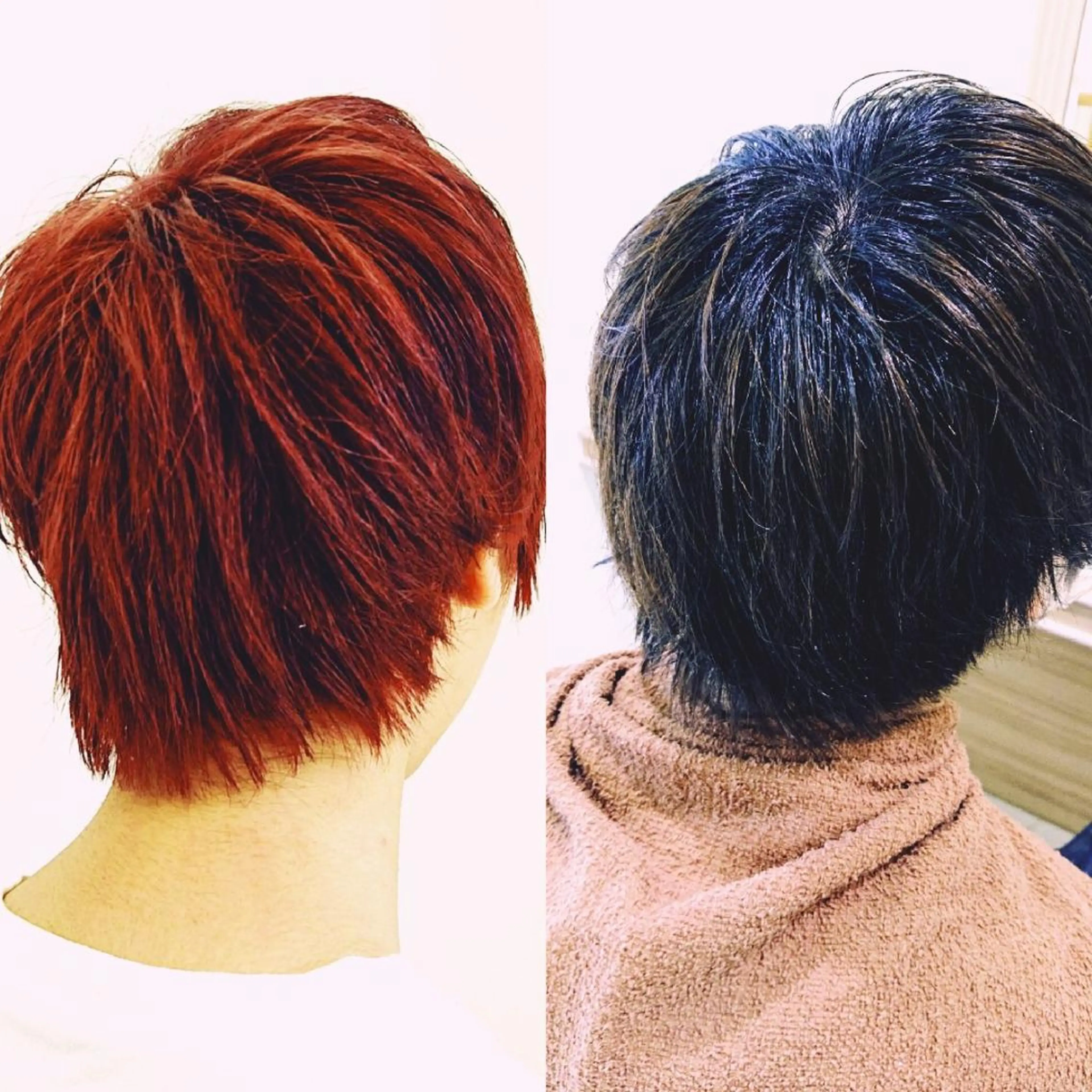 ショート カラー タッセルボブ× 美髪・髪質改善のヘアスタイル