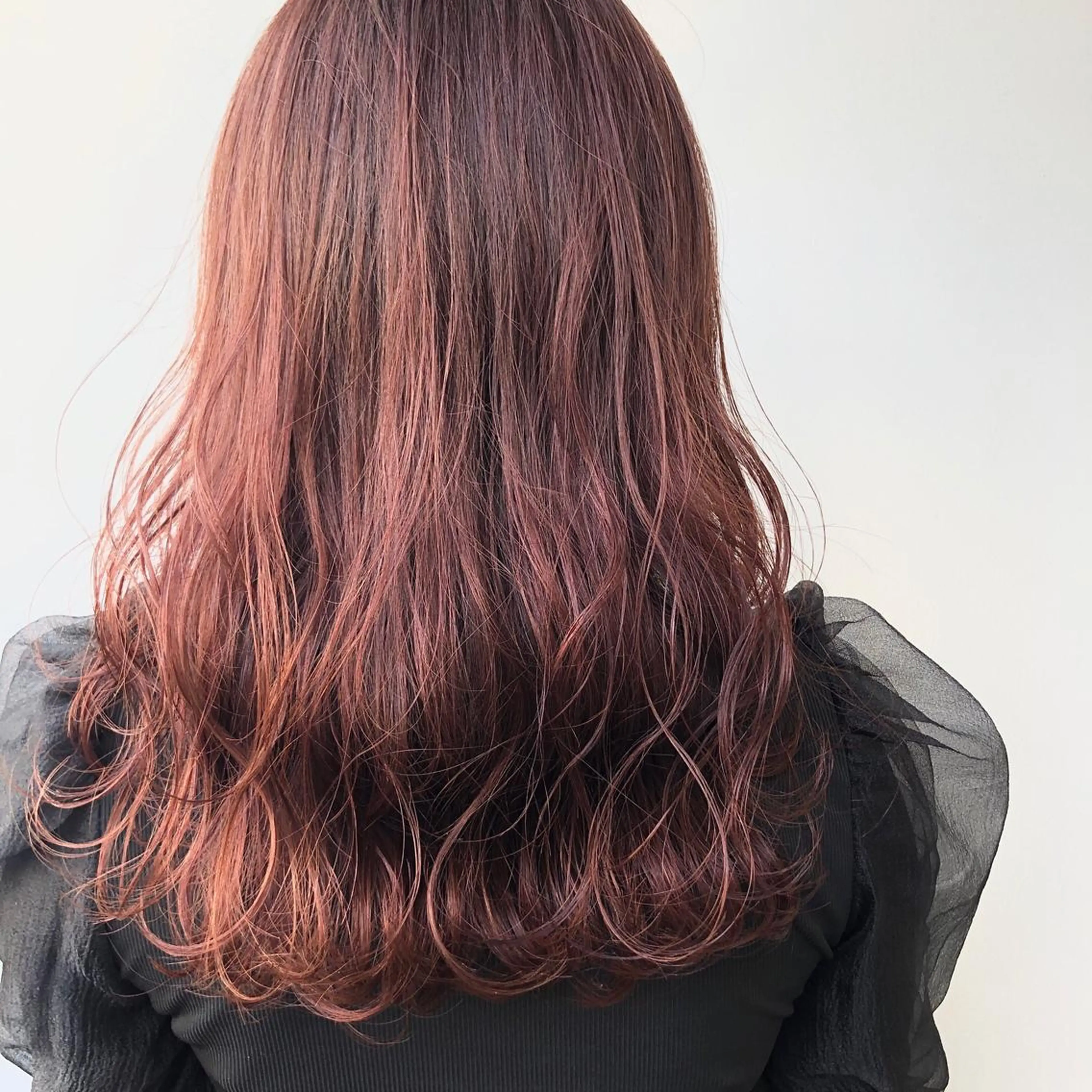 セミロング カラー YU-KA ✂︎ROSSOのヘアスタイル