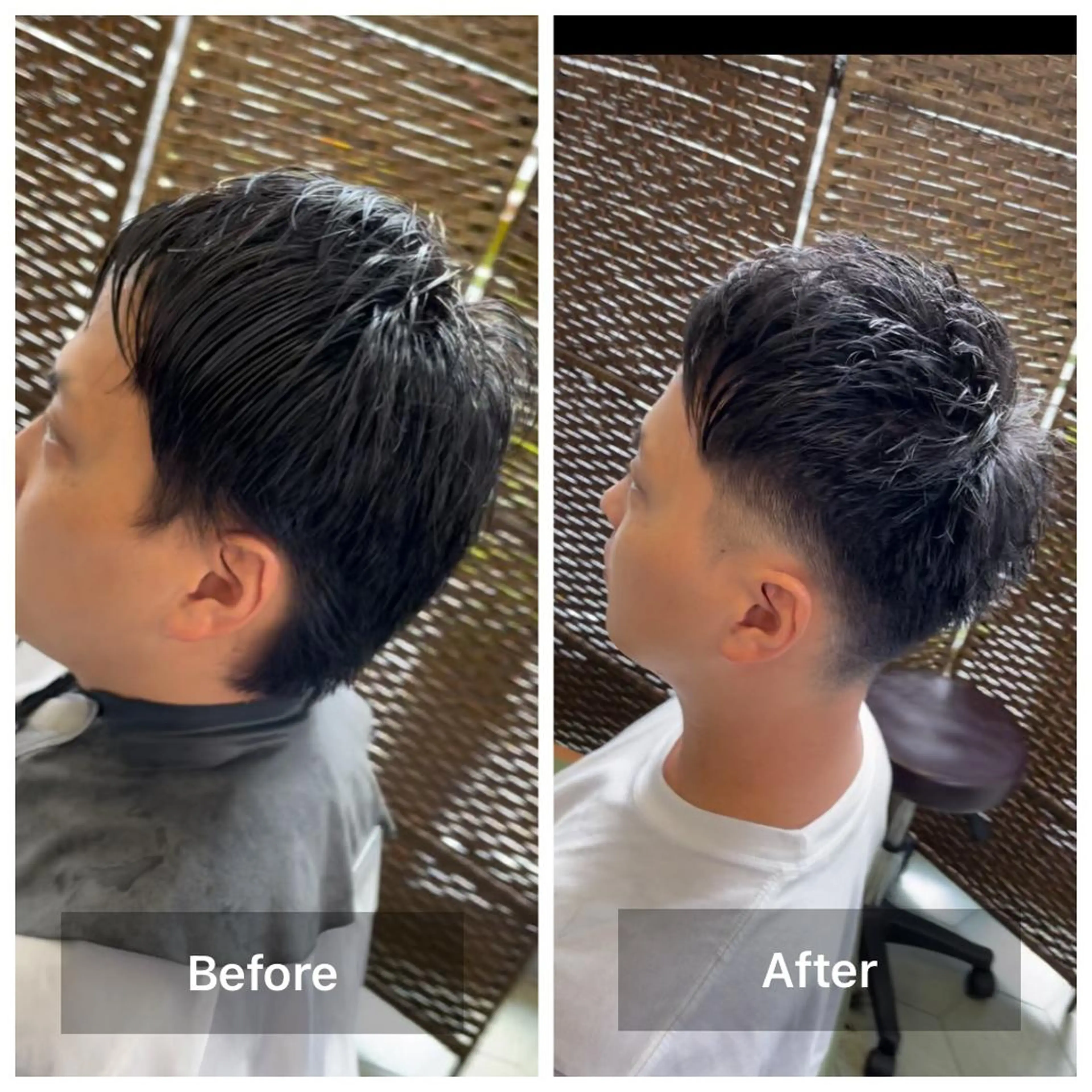 ショート メンズ フェードカット カット share salon　SCENA所属・堤太志 メンズパーマ特化のヘアスタイル