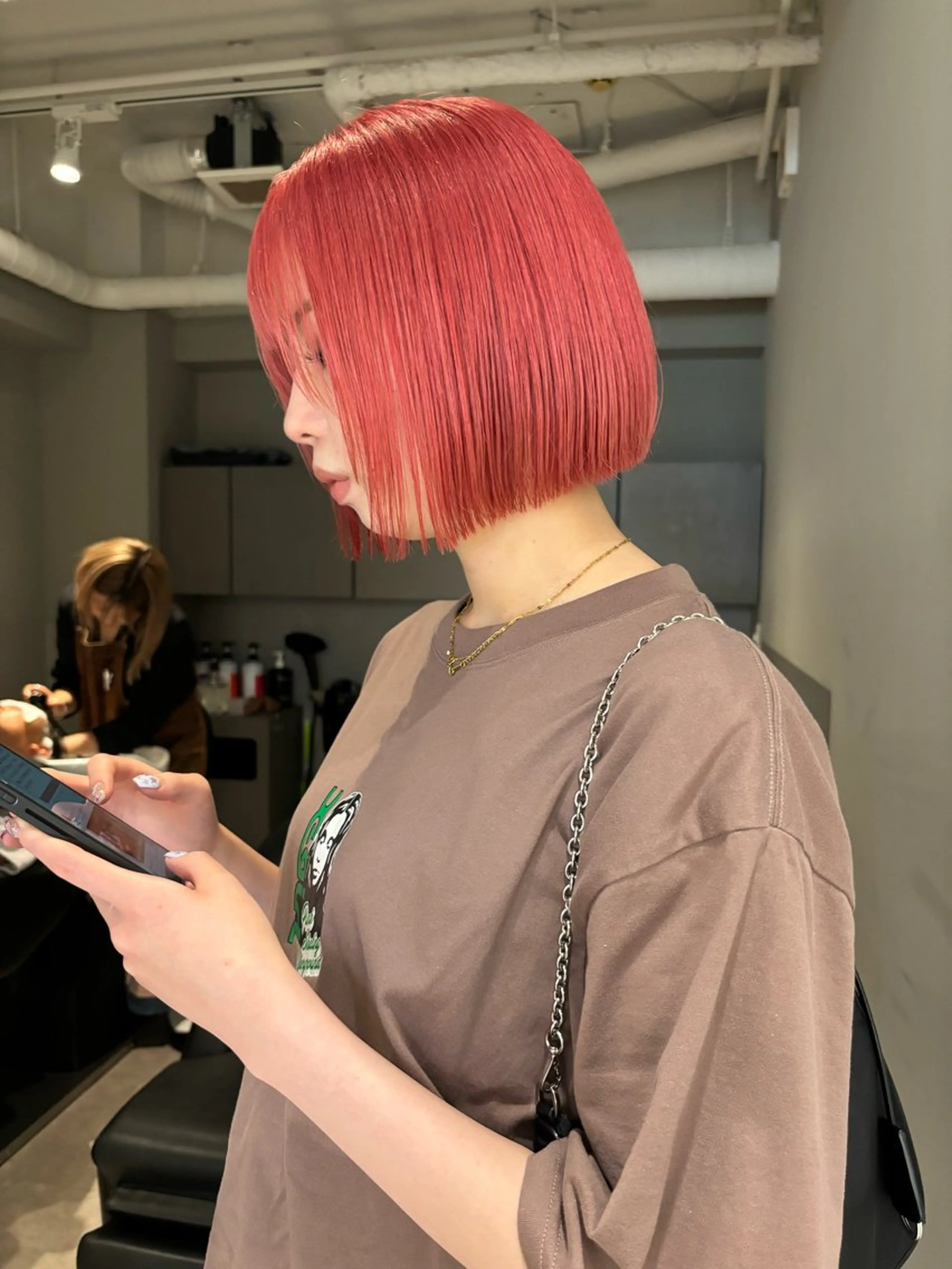 ショート カラー カット ヘアカラー ハイトーン/ ボブ 中村麟のヘアスタイル