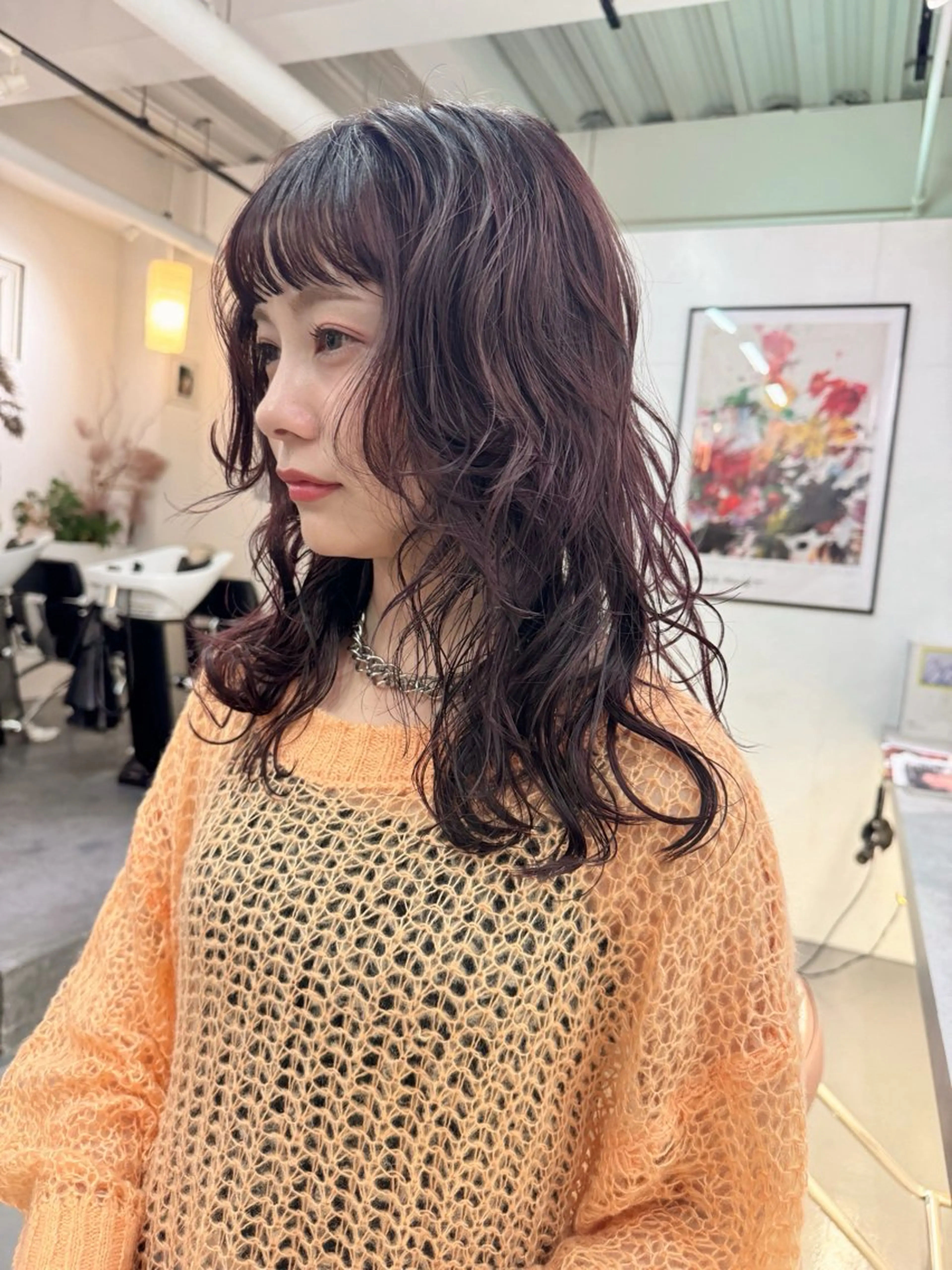 ロング ヘアカラー ooit所属・ooitヨシダ ミナミのヘアスタイル