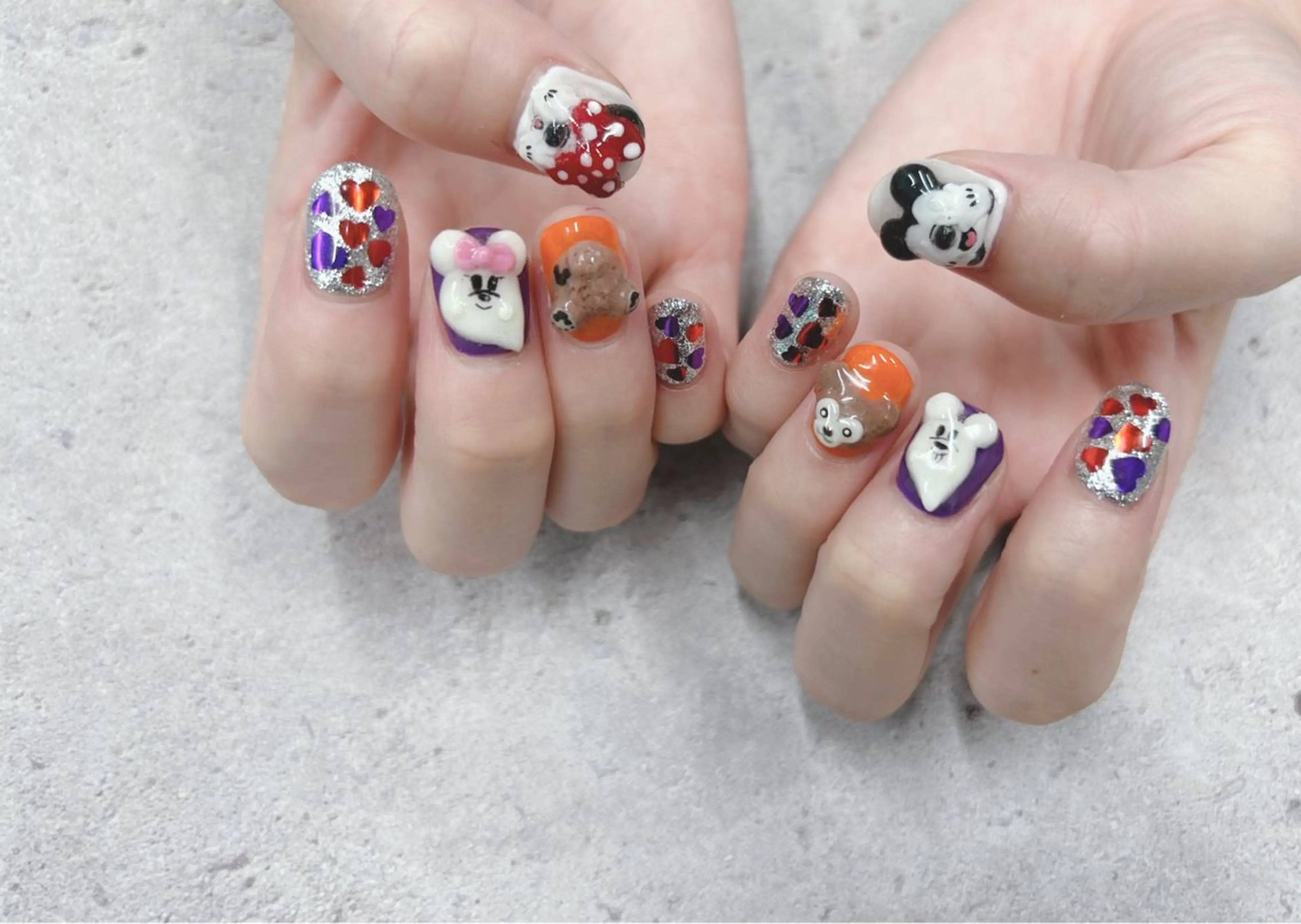 ネイル ハロウィン ハンドネイル Nail Salon agré所属・agré ネイルサロン　アグレのネイルデザイン