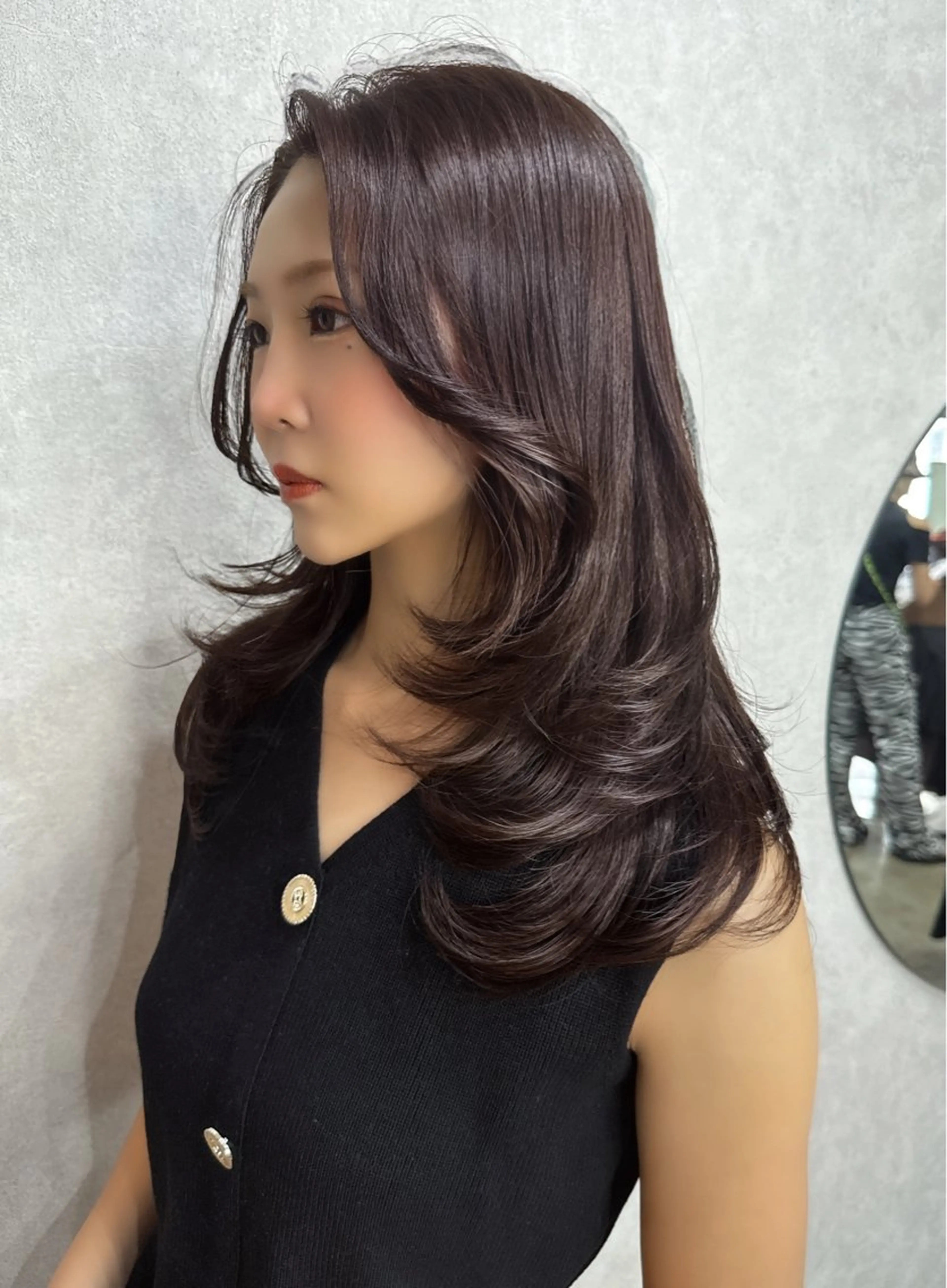 ロング カラー レイヤーカット AIRI layer cut hairのヘアスタイル