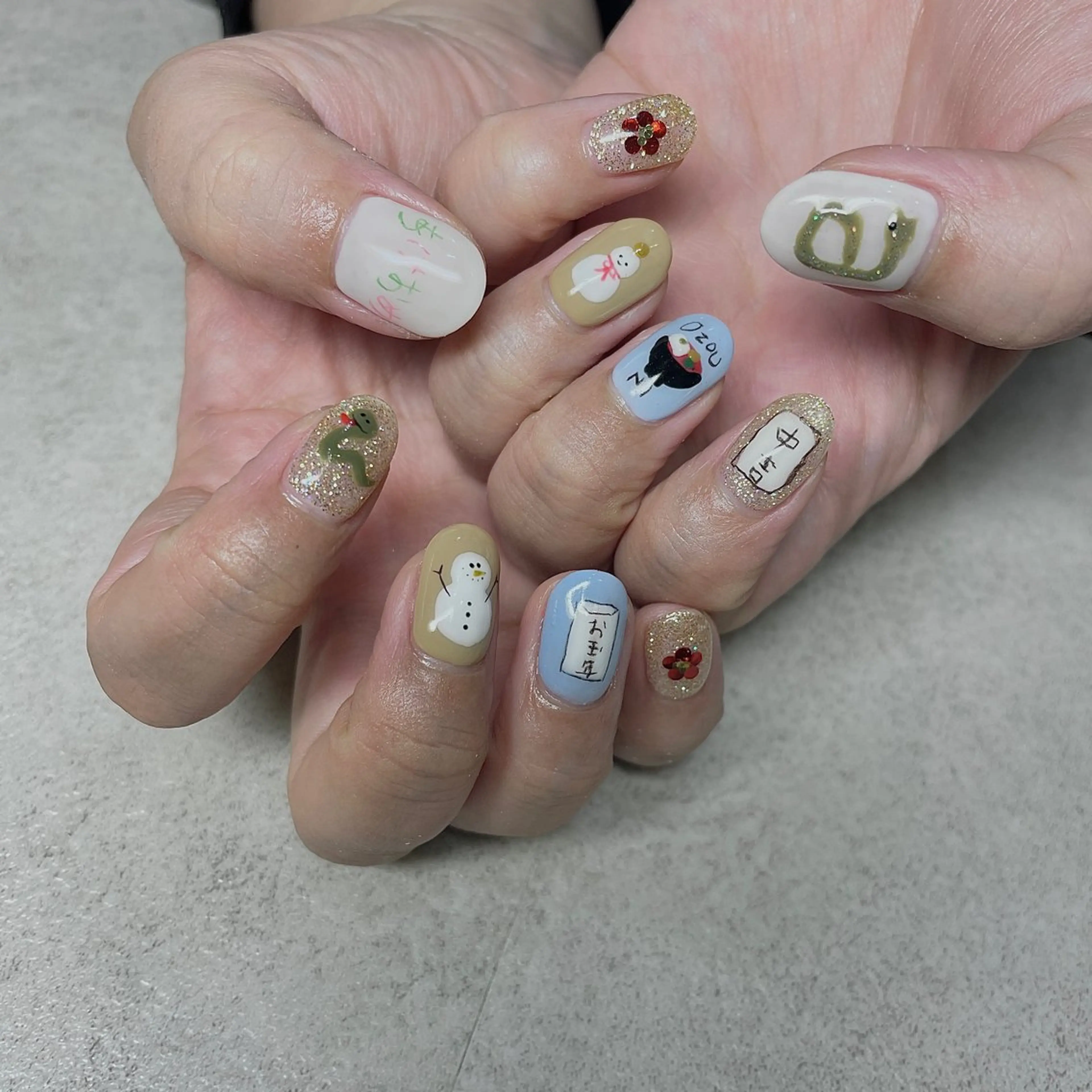 ネイル 冬ネイル ハンドネイル acs.n所属・ネイル，耳つぼ 風間すみれのその他イメージ