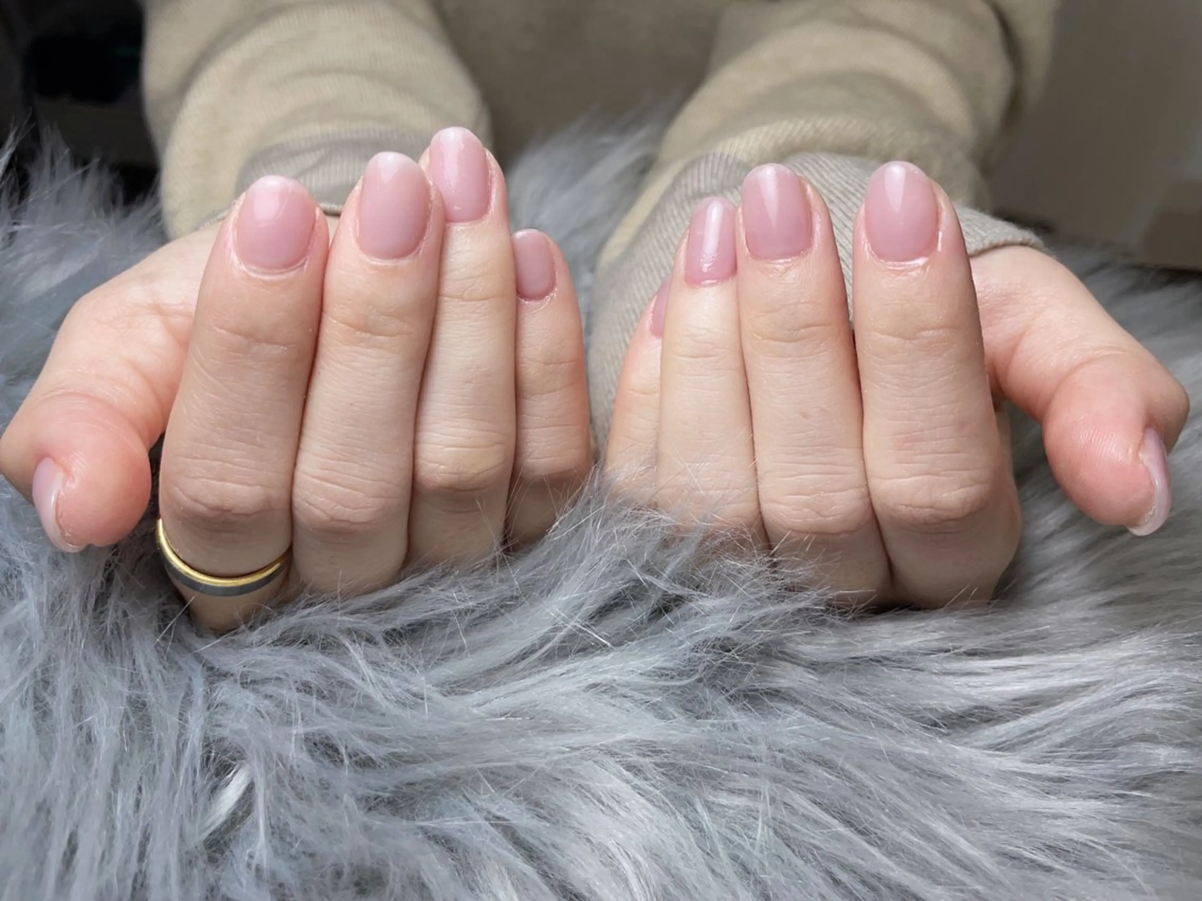 ネイル ジェルネイル オフィスネイル ワンカラーネイル パラジェル ピンク ハンドネイル BLANCEnail所属・BLANCnail yuuのネイルデザイン
