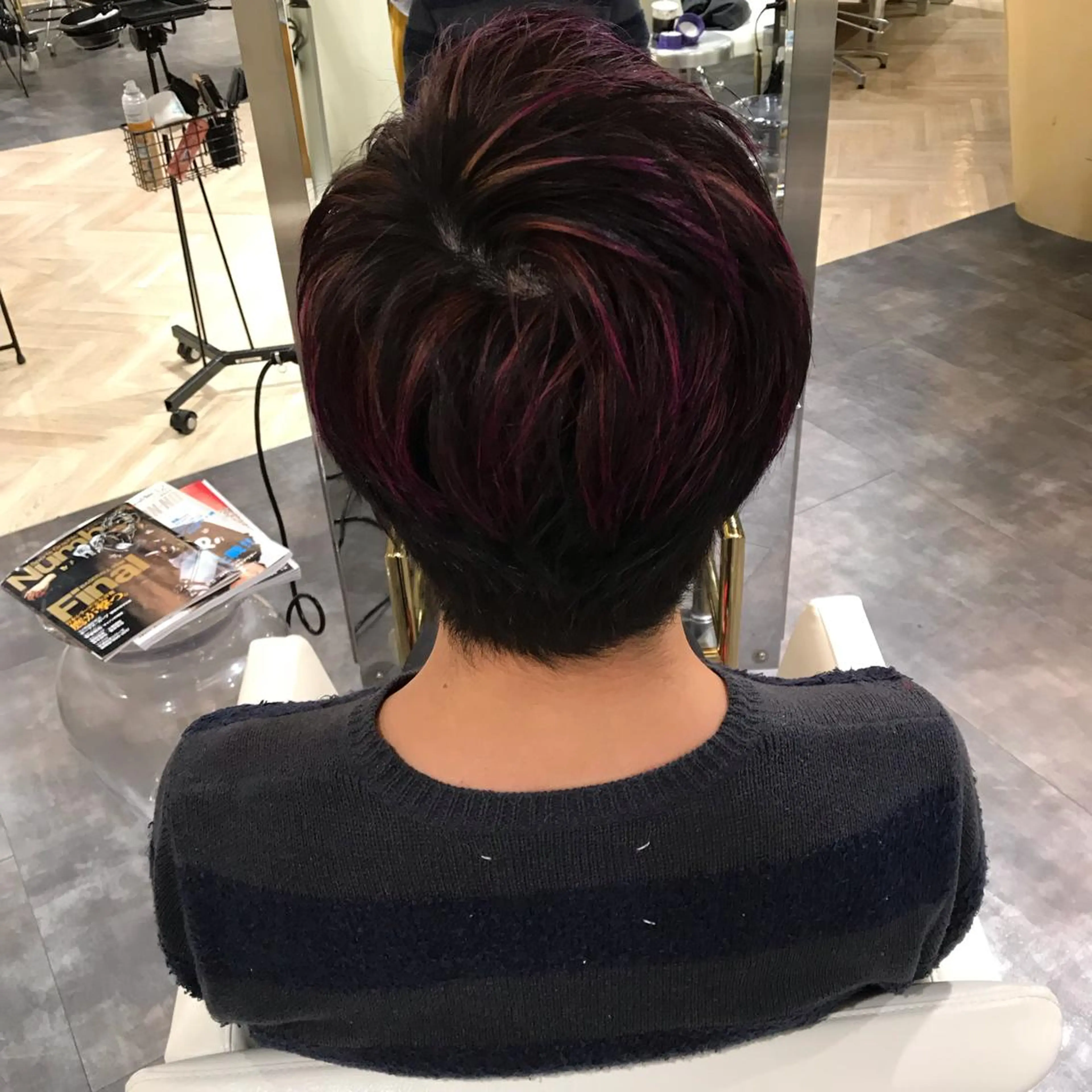 ショート カラー メンズ カット KAITOH ATSUSHIのヘアスタイル