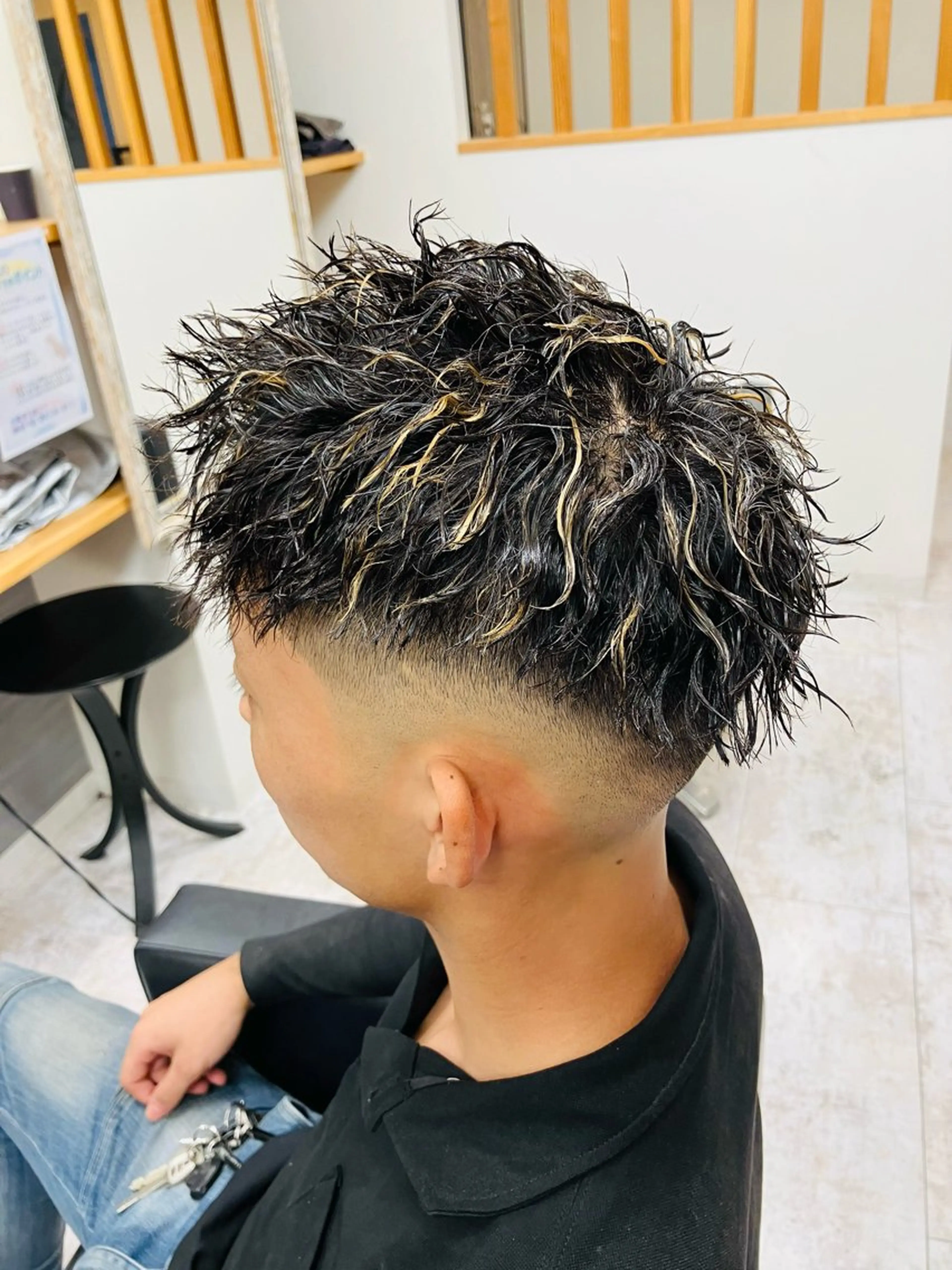 パーマ メンズ カット ヘアカラー パーマ メンズ特化/パーマ/ フェードWATARUのヘアスタイル