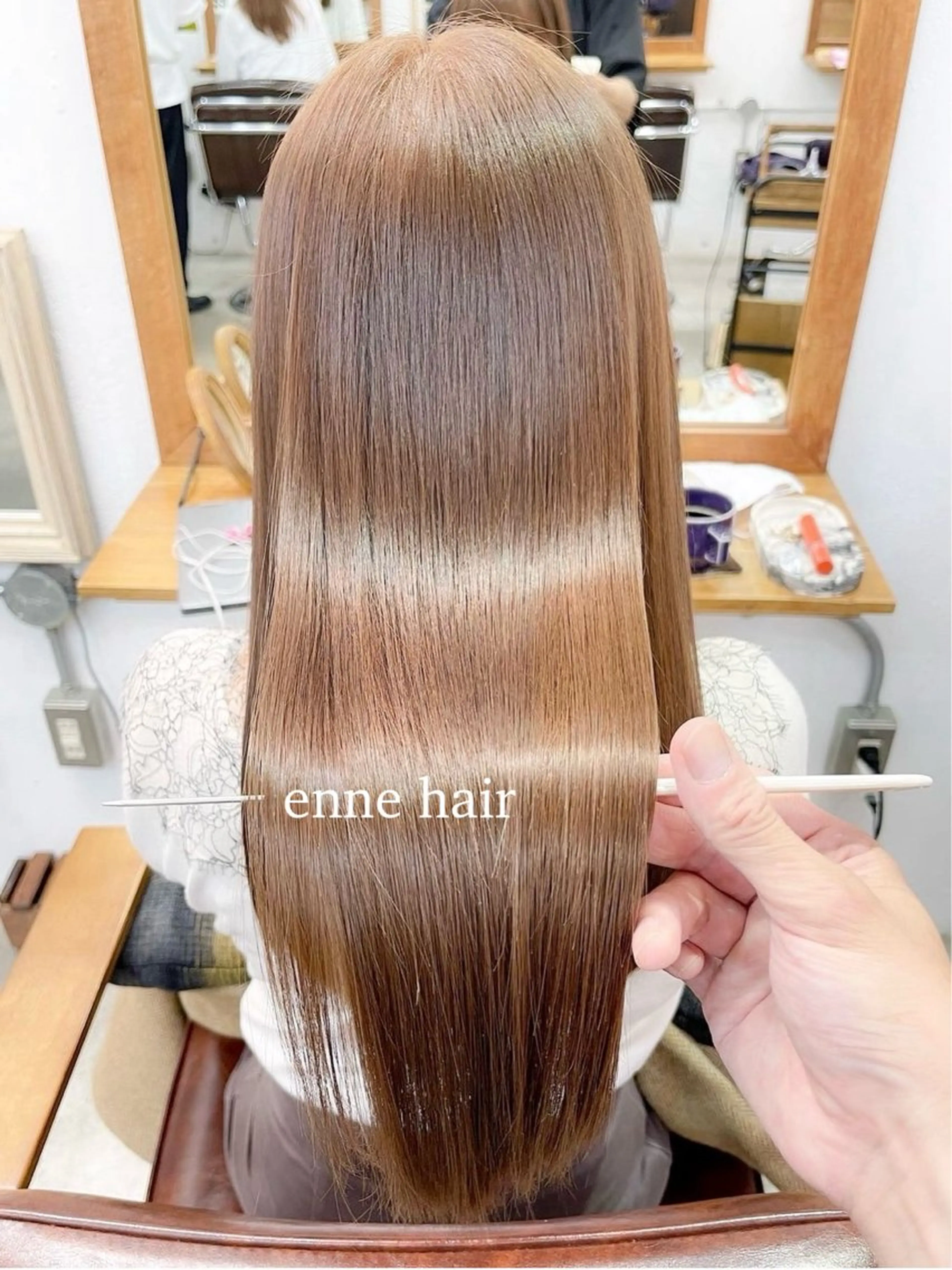 ロング 髪質改善 トリートメント enne hair&organic所属・🌟髪質改善メテオ カラーenne🫧のヘアスタイル