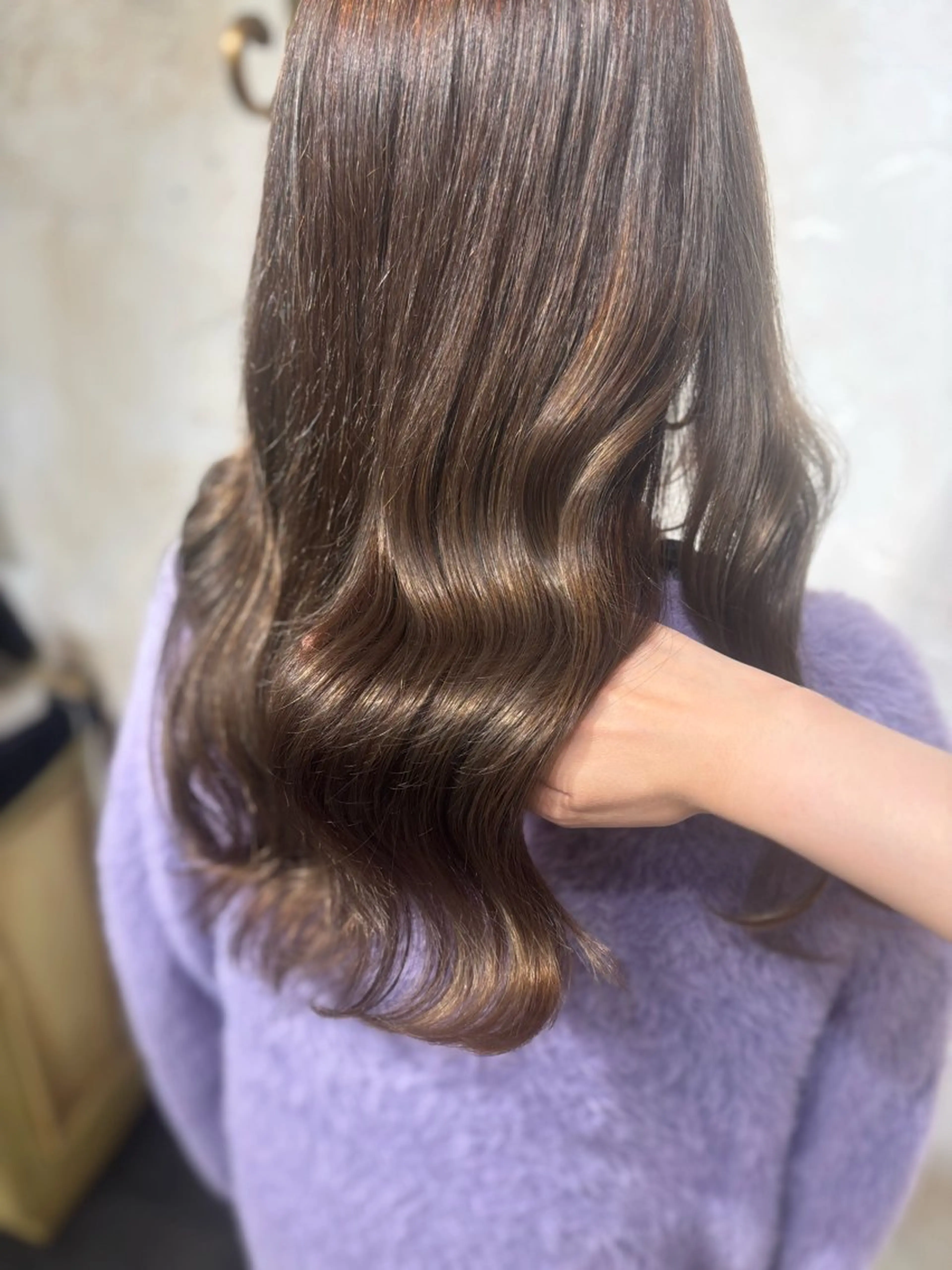 セミロング カラー アッシュ ブリーチ ブリーチなしカラー ヘアカラー Reir吉祥寺店所属・メンズモデル募集中 /Mana🪄のヘアスタイル