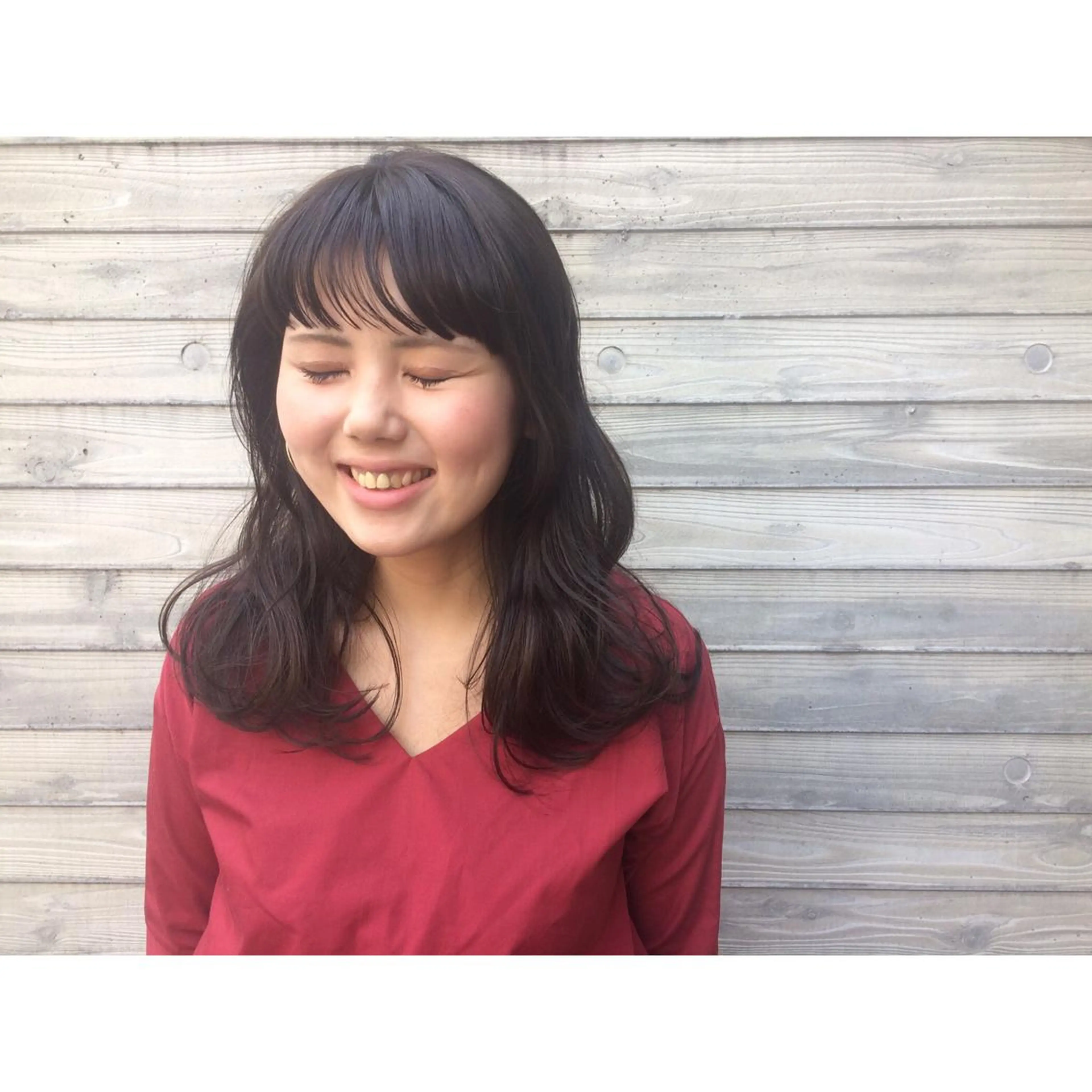 ロング カラー パーマ ヘアアレンジ 藤井 菜緒のヘアスタイル