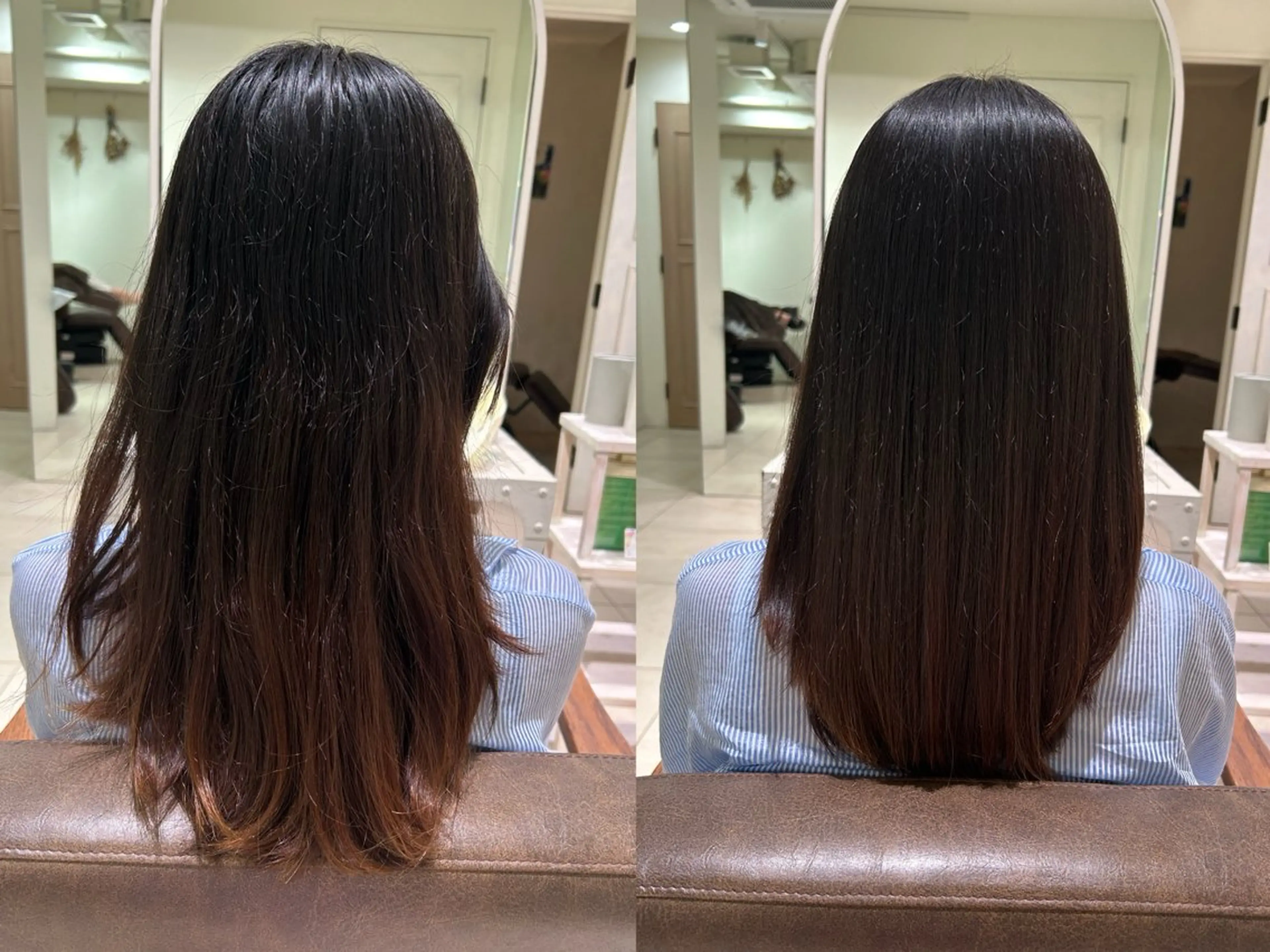 セミロング momo🍑/顔周り カット/透明感カラーのヘアスタイル