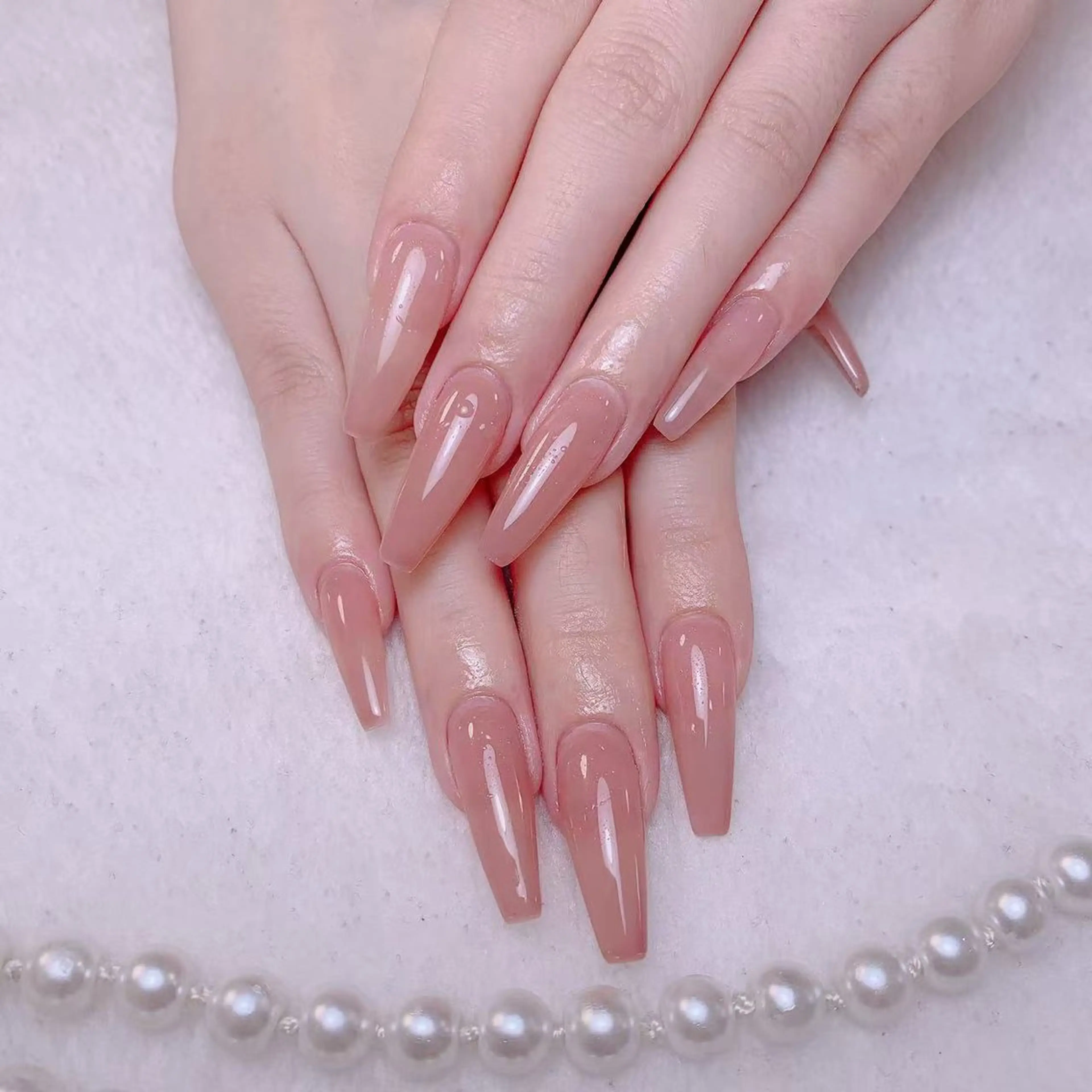 ネイル 長さ出し ネイルチップ Amina nail salonのネイルデザイン