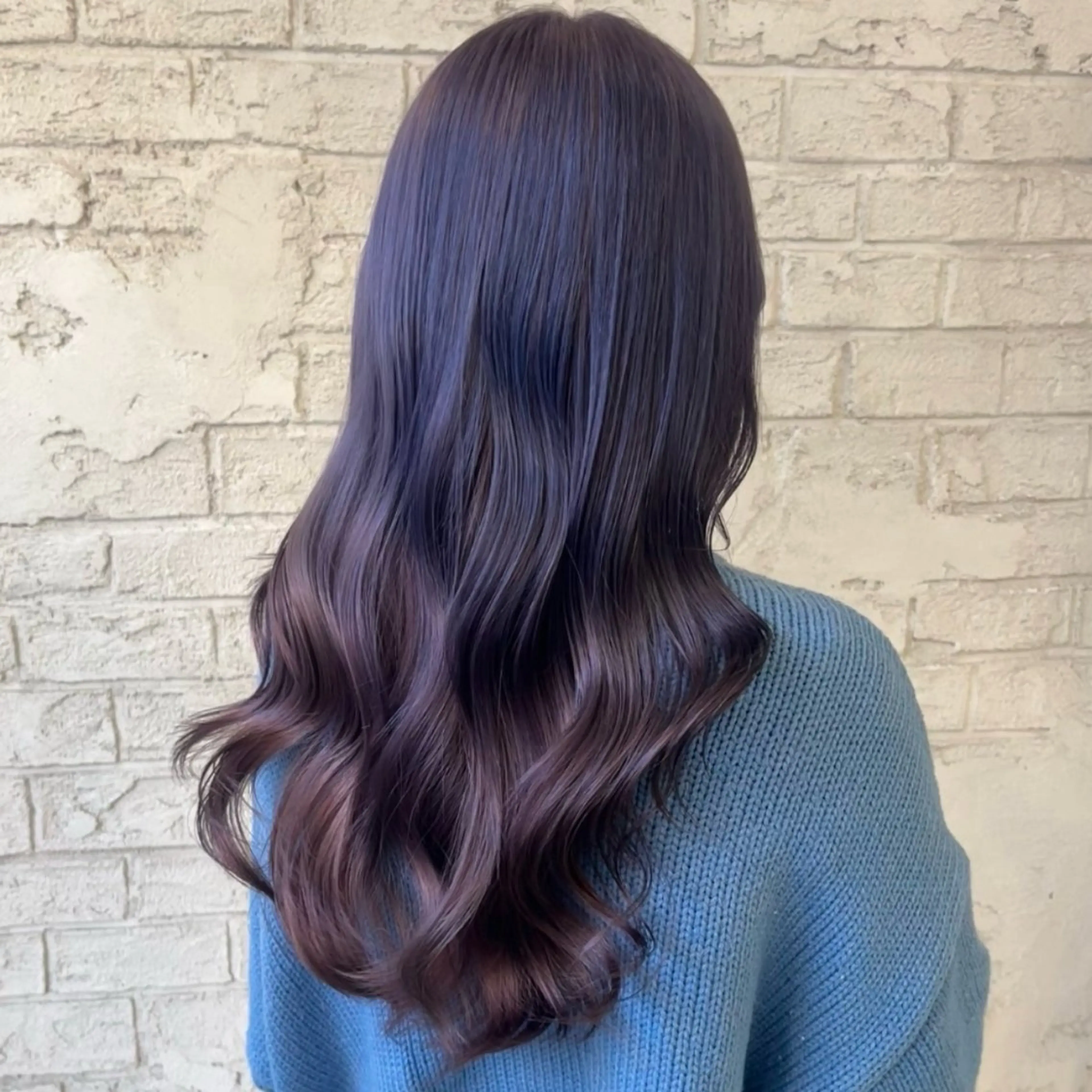 ロング パープルカラー ヘアカラー トリートメント 艶髪ブリーチカラー 💗manaka💗のヘアスタイル