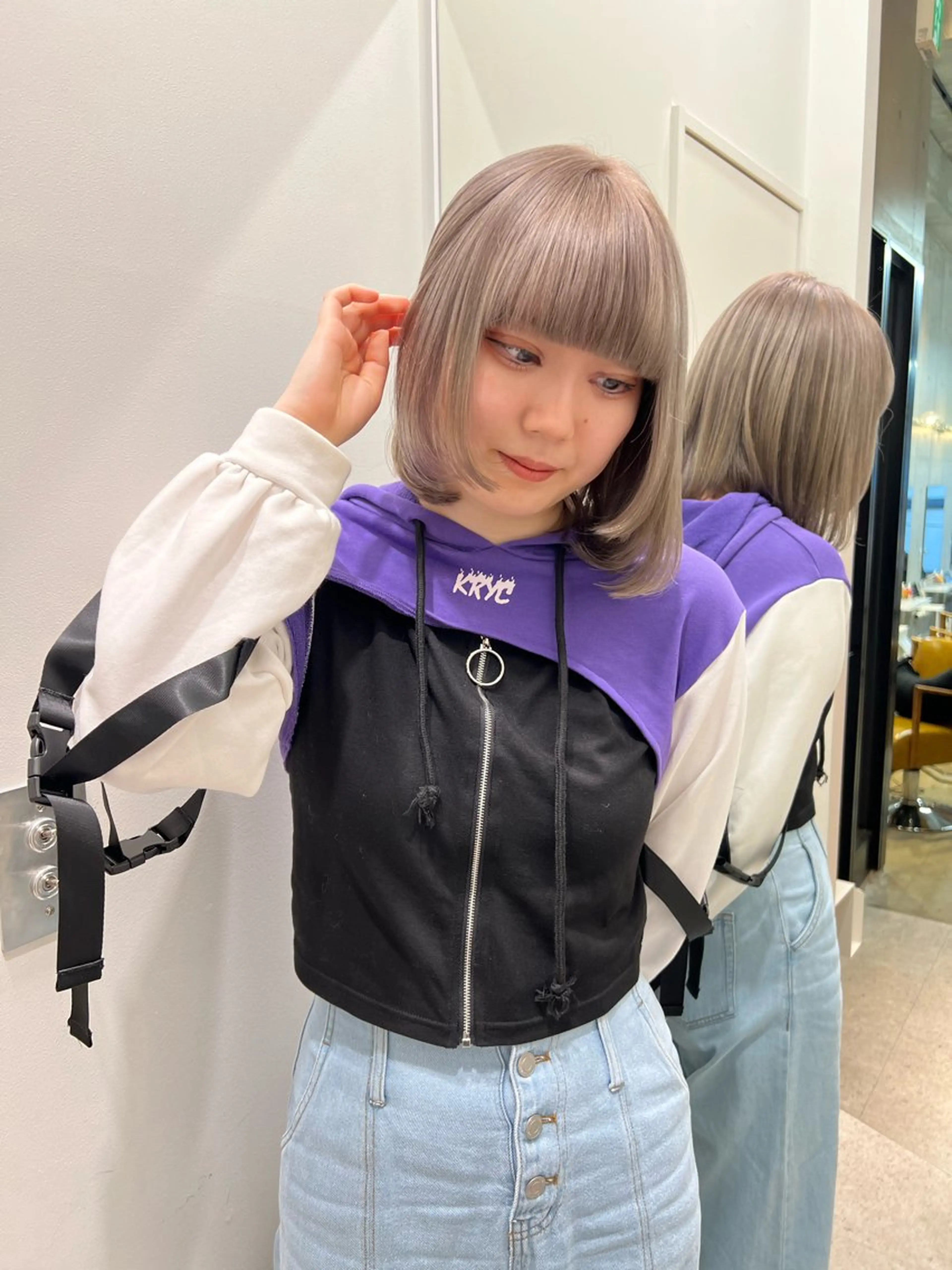 【💞フルブリーチカラー💞】 ⌇カットなし⌇ケアブリーチに変更◎⌇メンズ◎の写真