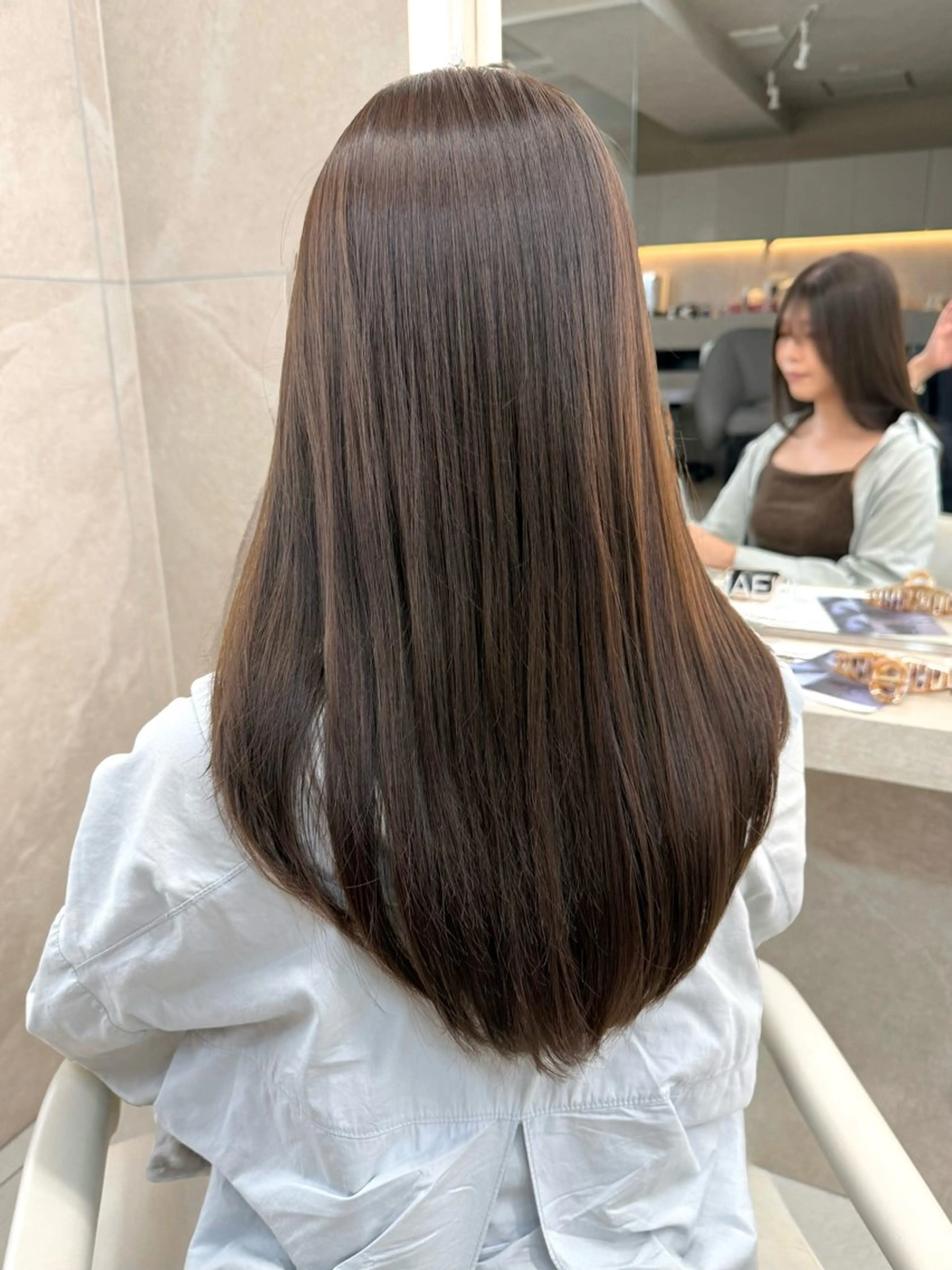 顔まわり縮毛矯正の写真