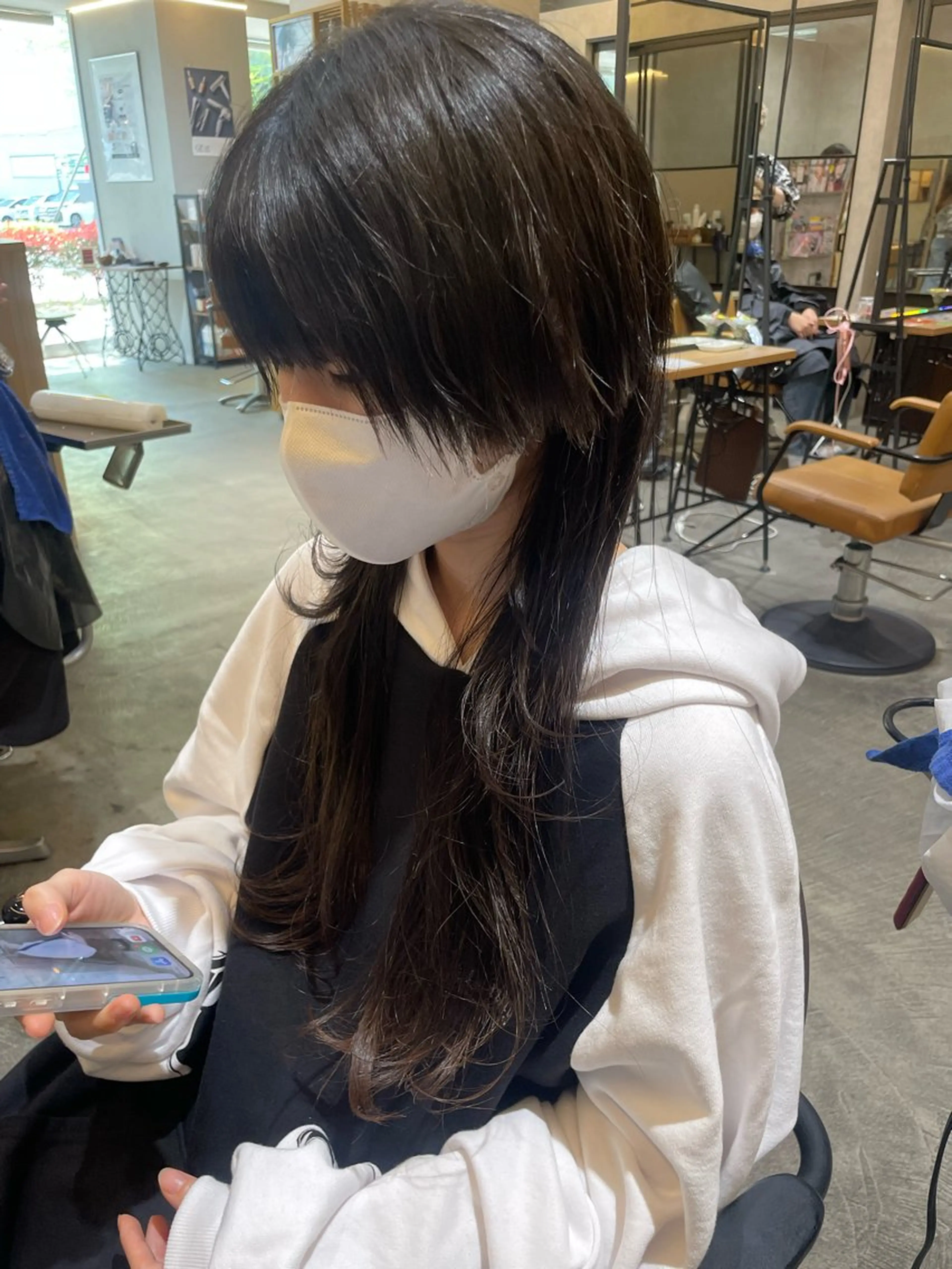 セミロング ウルフカット カット ♦️モテ髪創作者 SUGA♦️のヘアスタイル