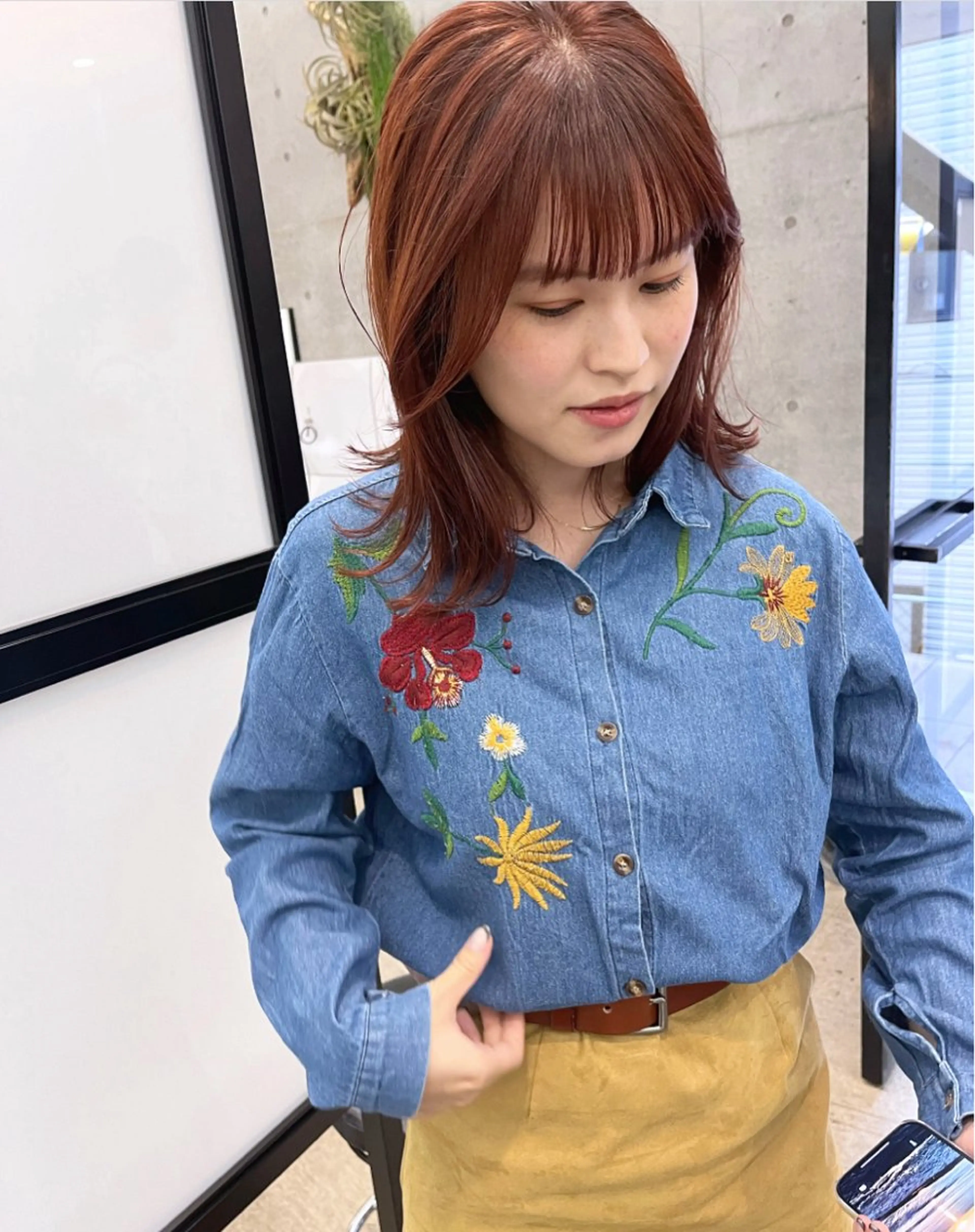 ミディアム カラー GO TODAY SHAiRE SALON表参道Polaris店所属・暖色カラー/ピンク カラー/HARUKAのヘアスタイル