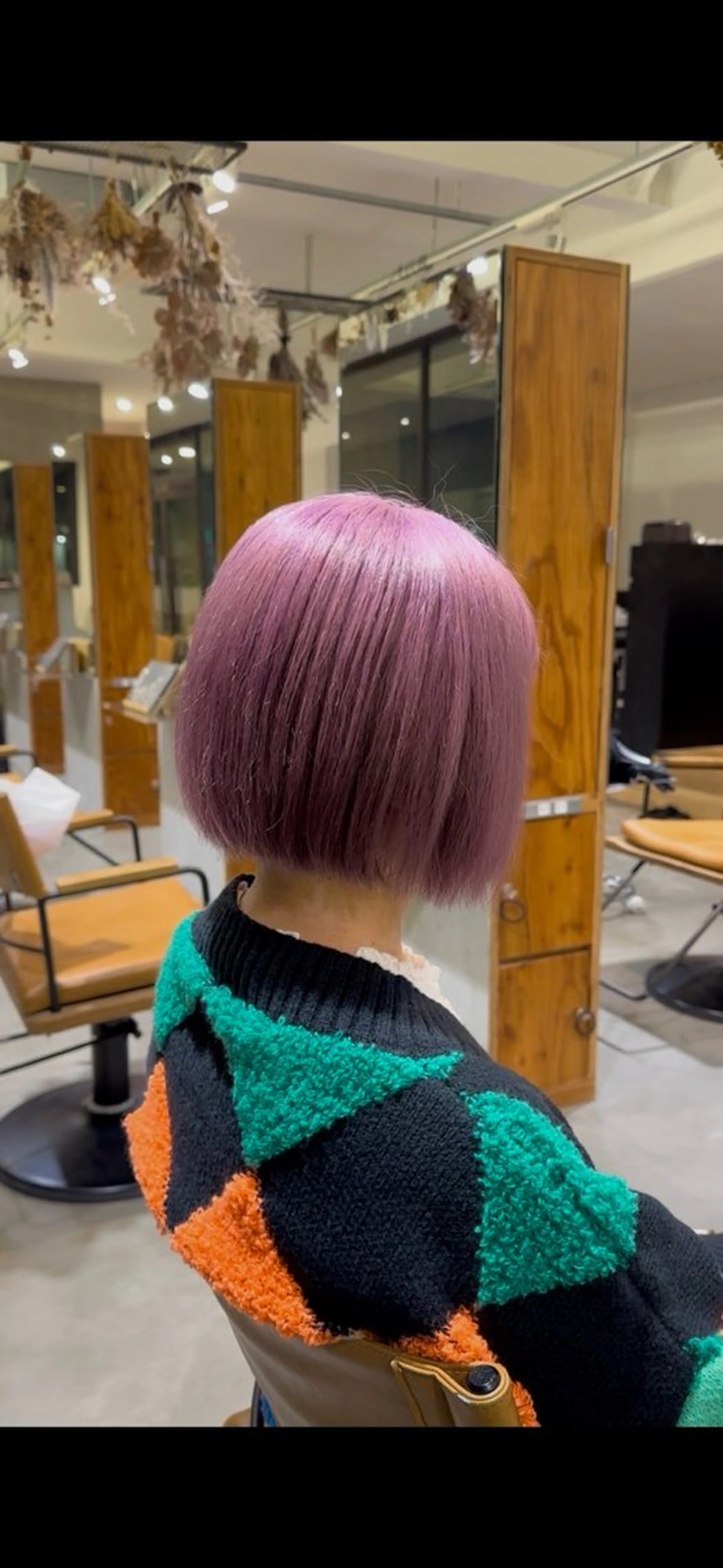 ショート カラー ブリーチ ラベンダーカラー ラベンダーピンク ピンクカラー 各務原/カラー/ブリ ーチお任せください！のヘアスタイル